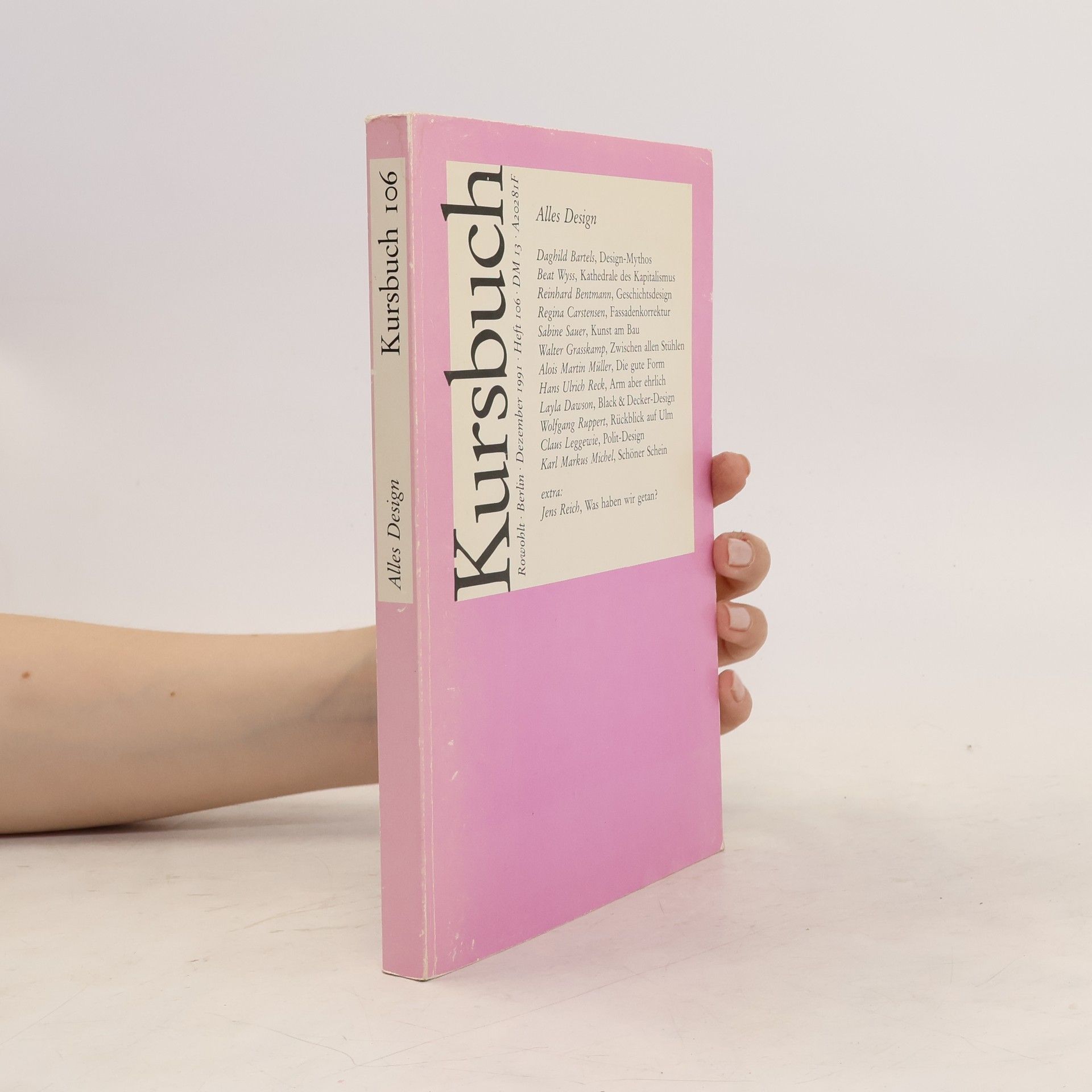 Autorenkollektiv Kursbuch 106. Alles Design