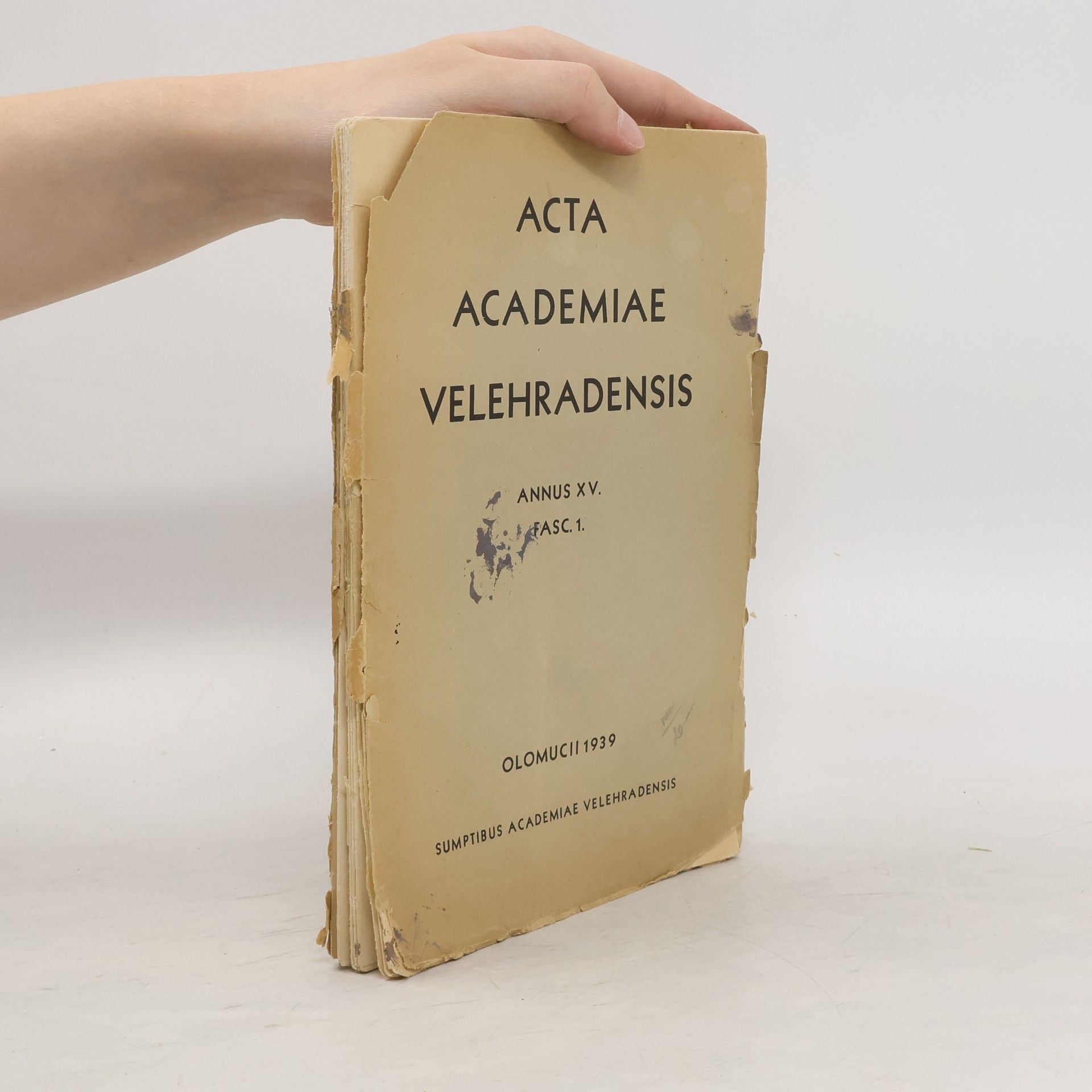 Autores varios Acta academiae velehradensis