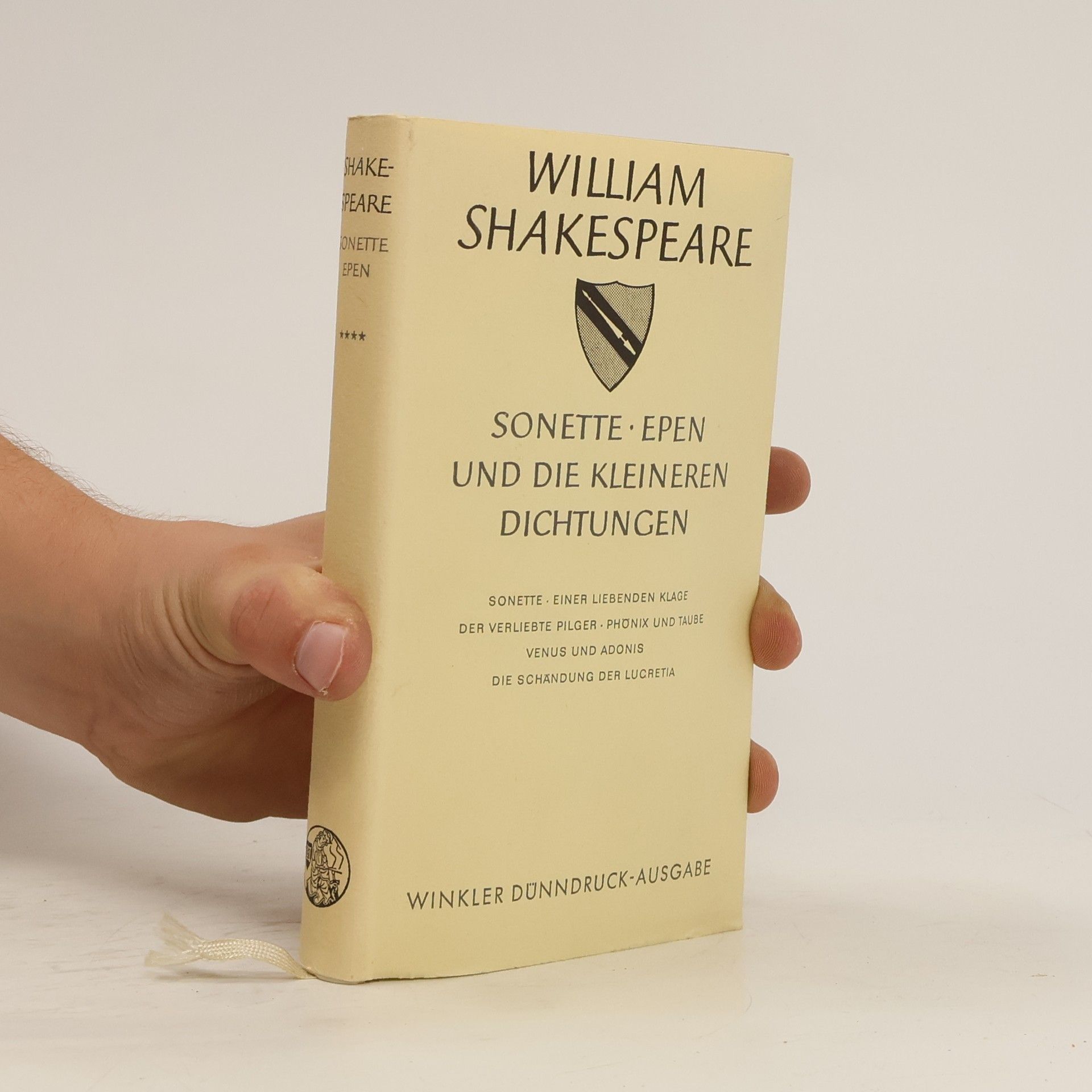 William Shakespeare Sonette, Epen und die kleineren Dichtungen