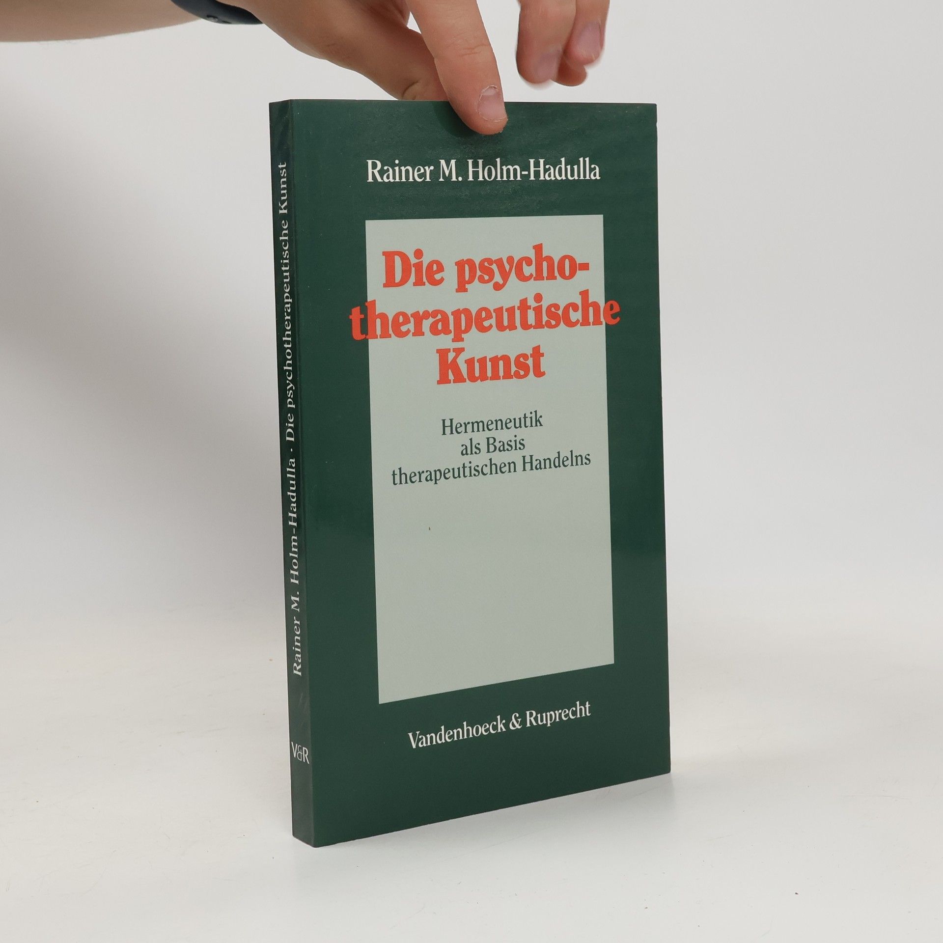 Rainer M. Holm Hadulla Die psychotherapeutische Kunst