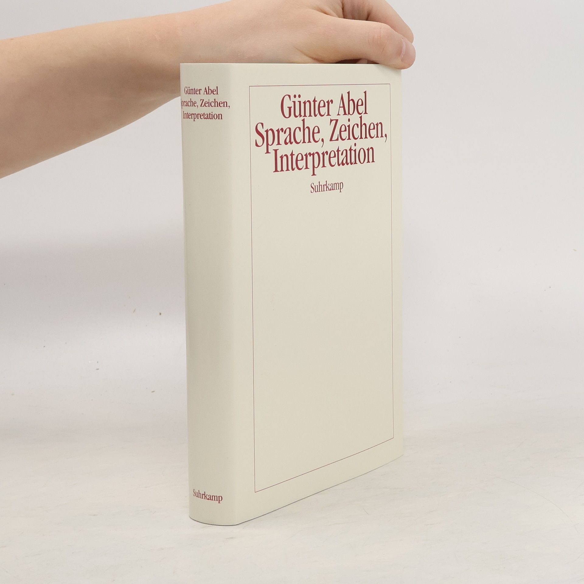 Günter Abel Sprache, Zeichen, Interpretation