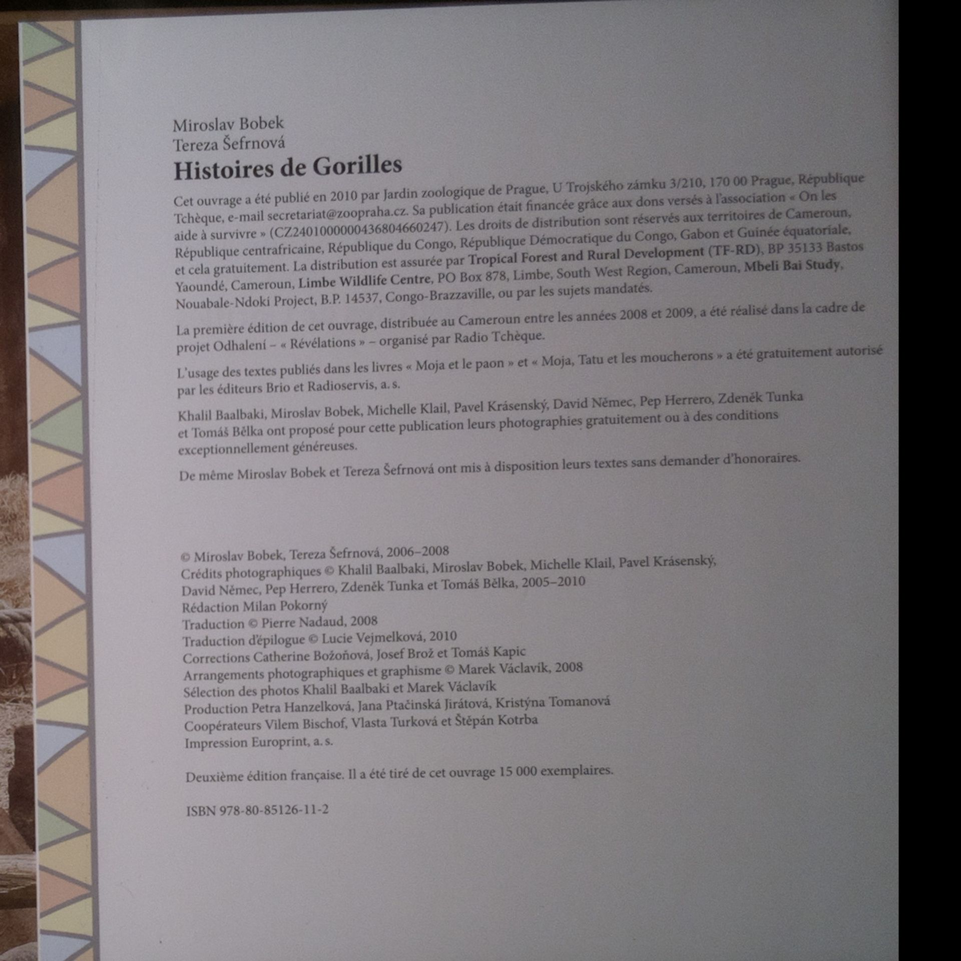 Tereza Šefrnová Histoires de Gorilles