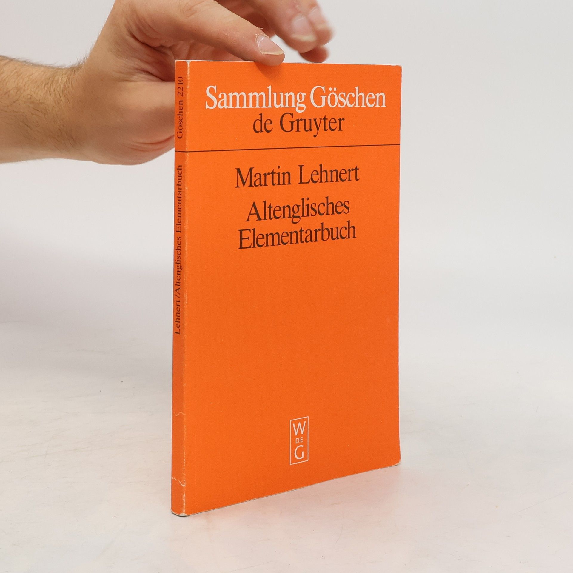 Martin Lehnert Altenglisches Elementarbuch