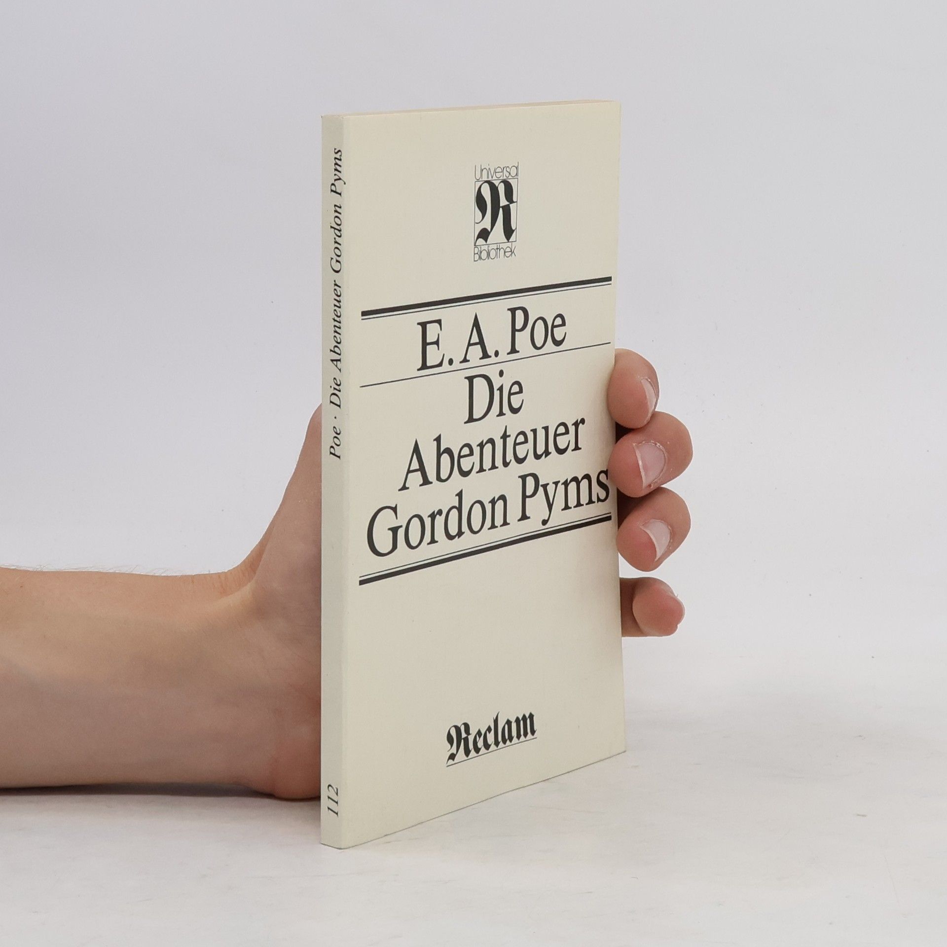 Edgar Allan Poe Die Abenteuer Gordon Pyms