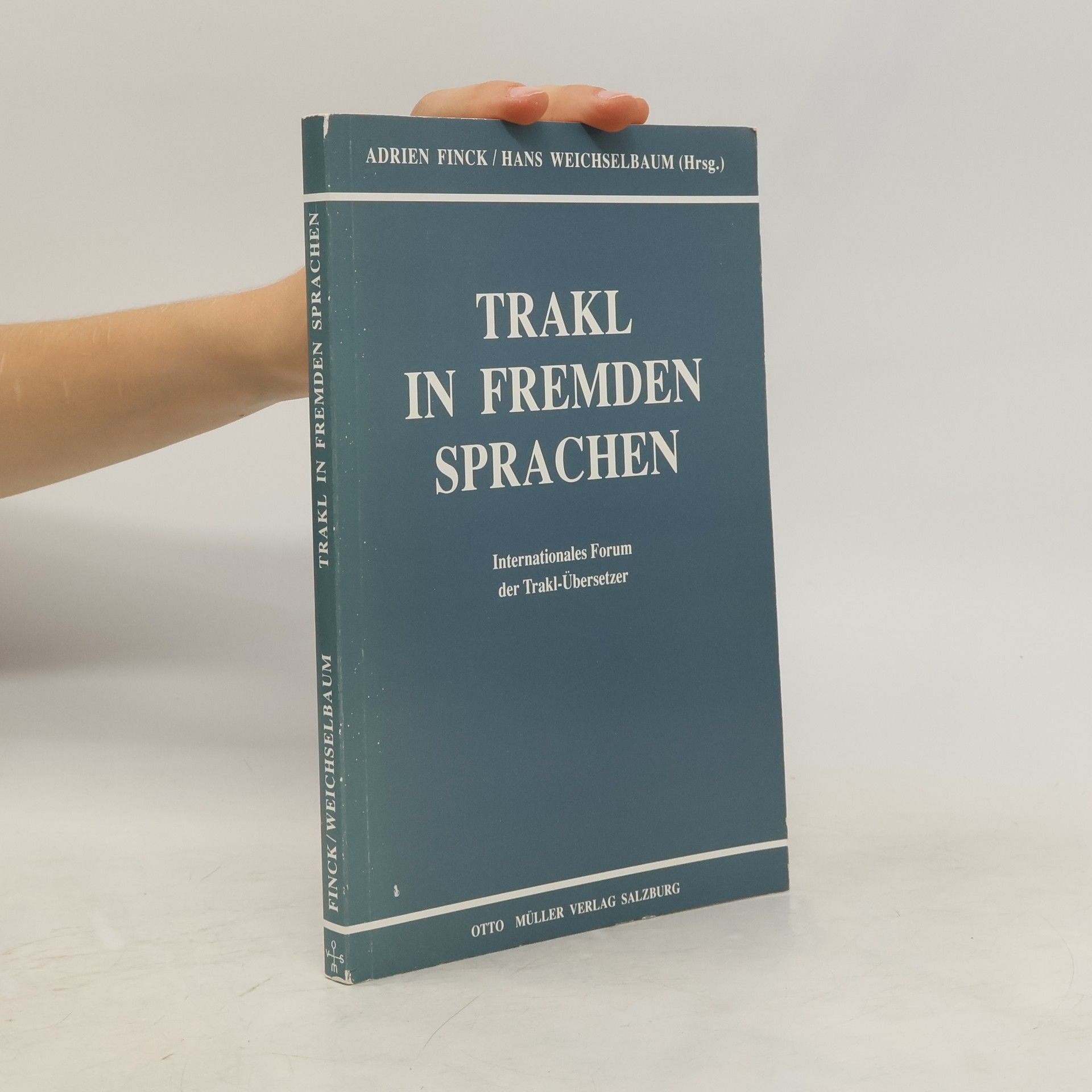 Adrien Finck Trakl in fremden Sprachen