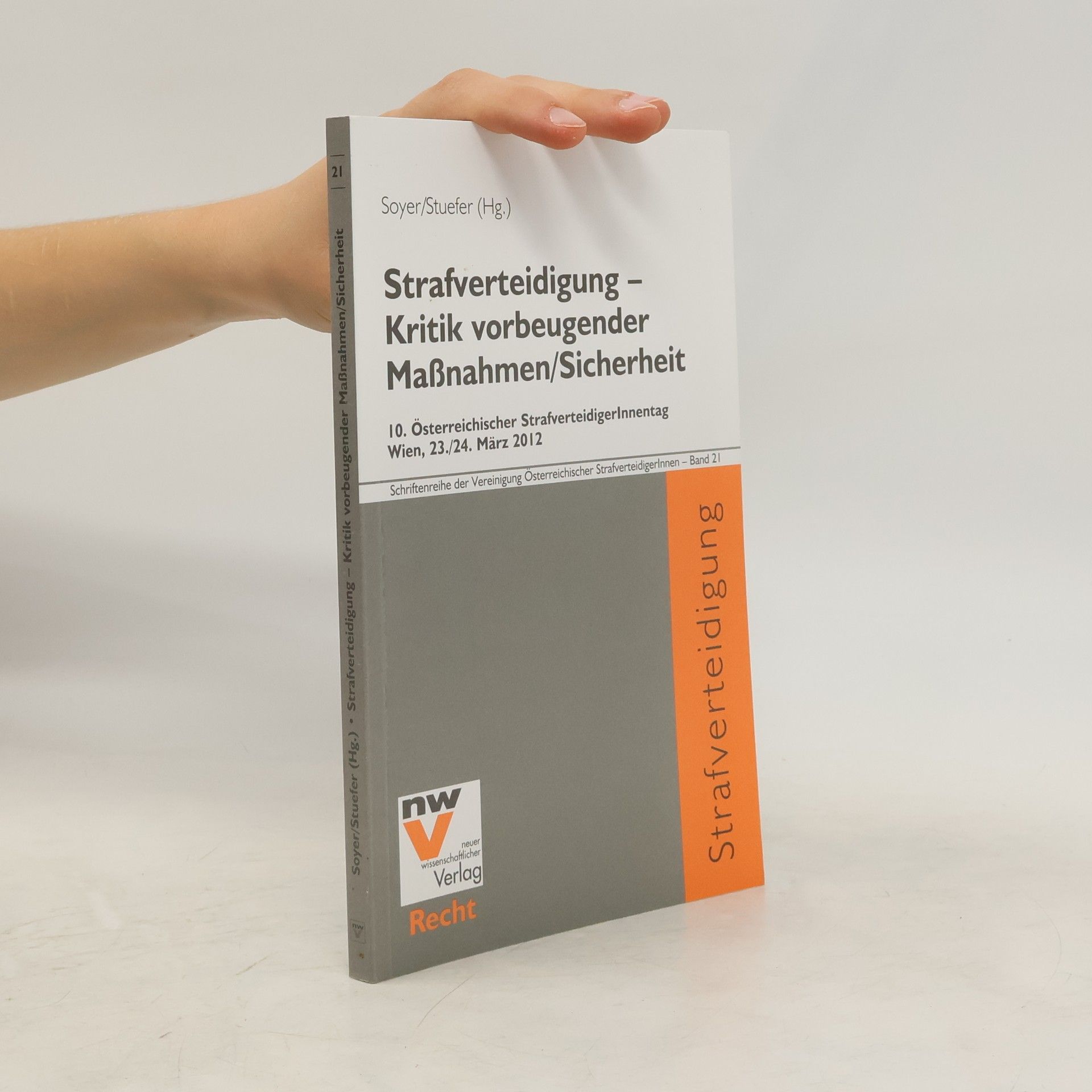 Richard Soyer Strafverteidigung - Kritik vorbeugender Maßnahmen, Sicherheit