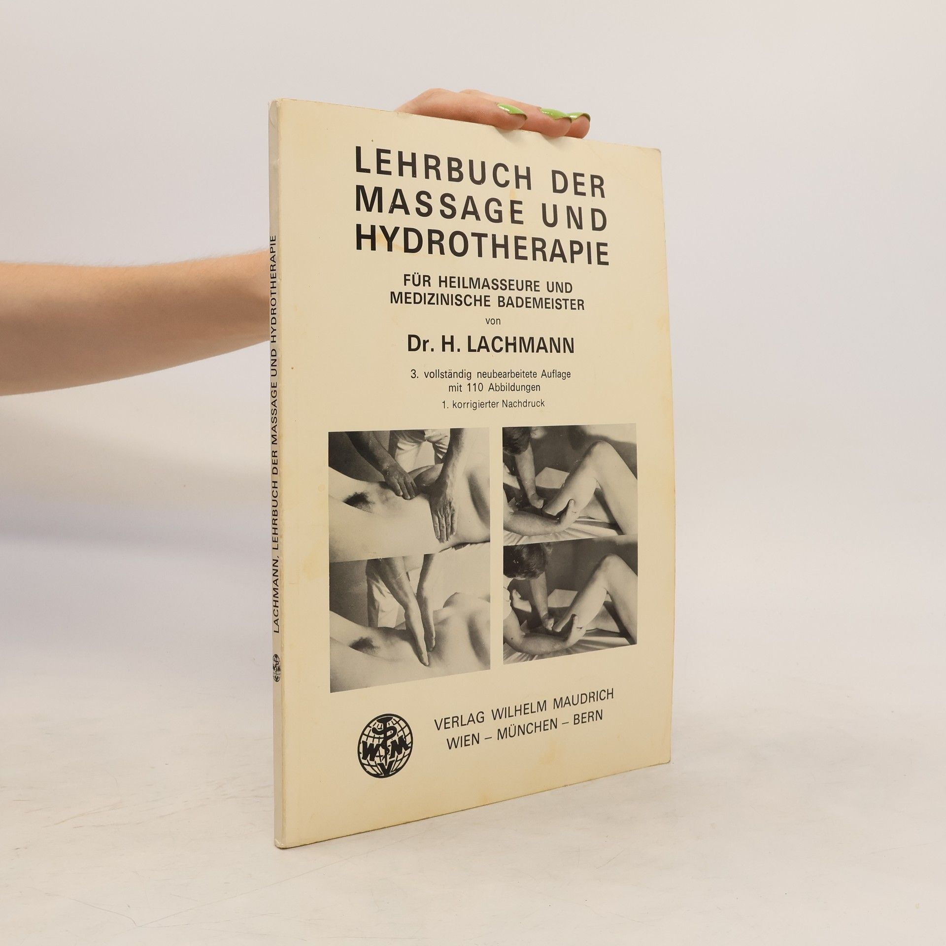 Hugo Lachmann Lehrbuch der Massage und Hydrotherapie