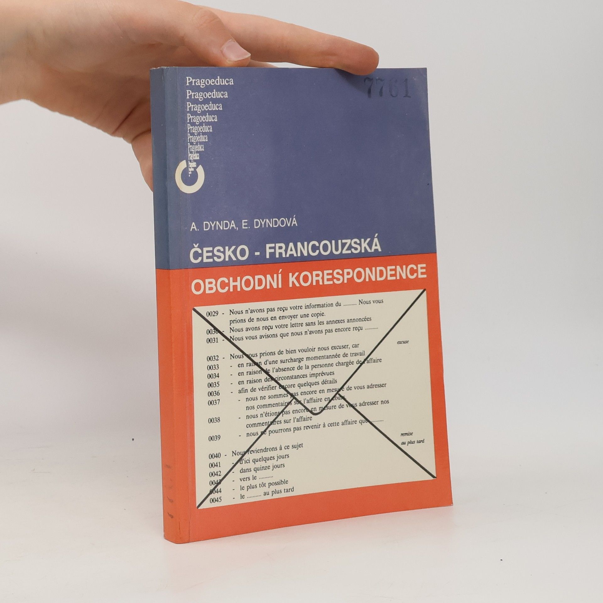 Antonín Dynda Česko-francouzská obchodní korespondence