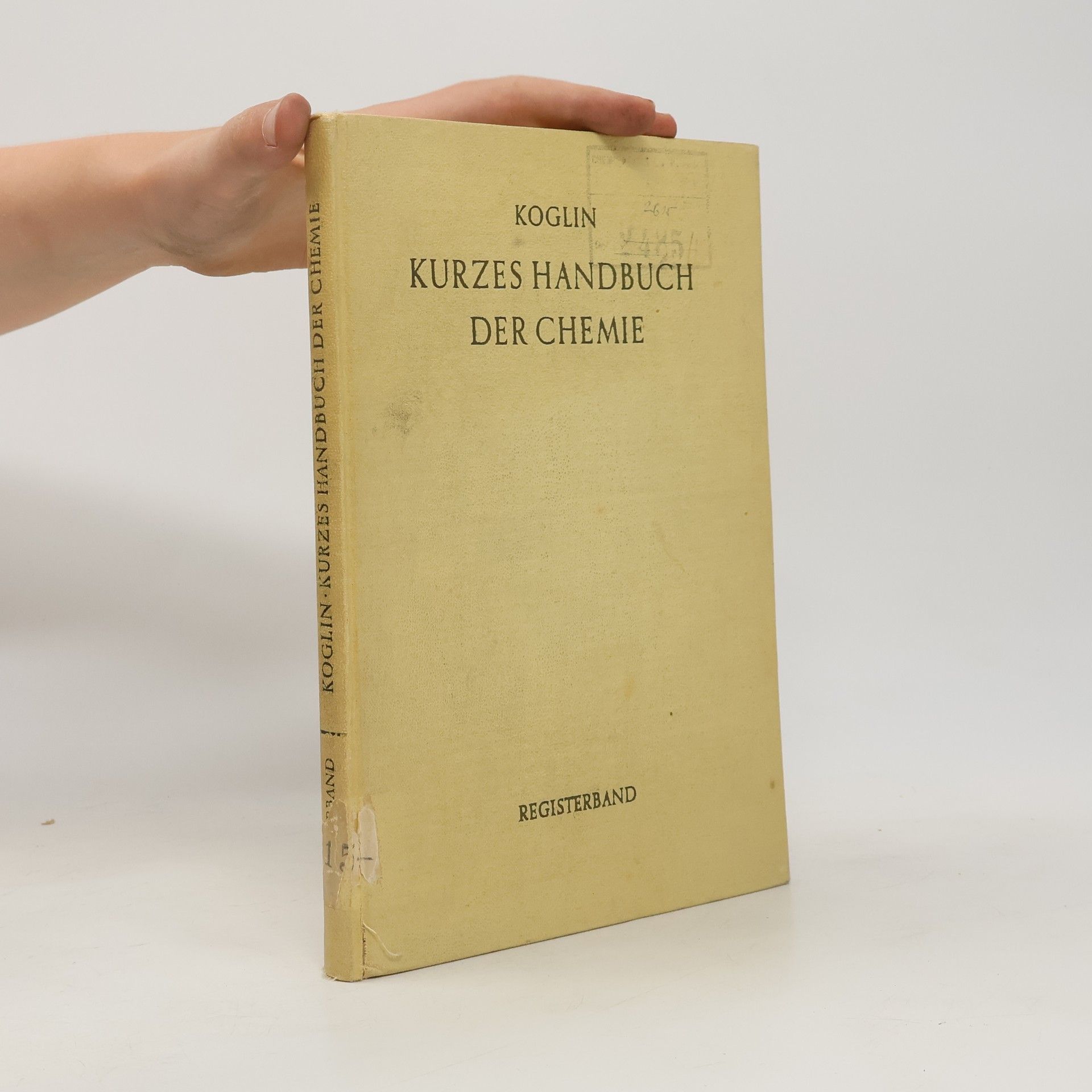 Waldemar Koglin Kurzes Handbuch der Chemie