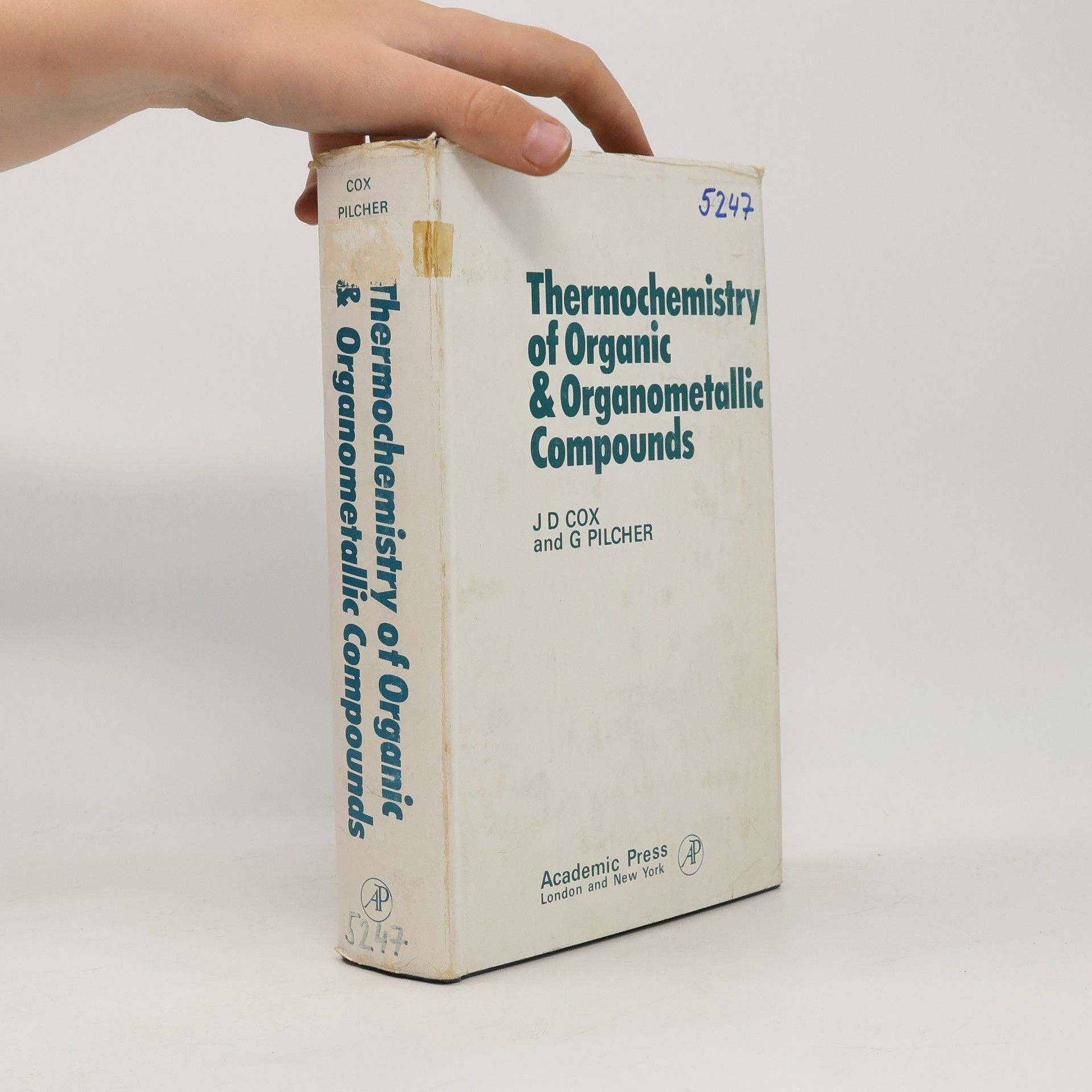 John Desmond Cox Thermochemistry of Organic & Organometallic Compounds