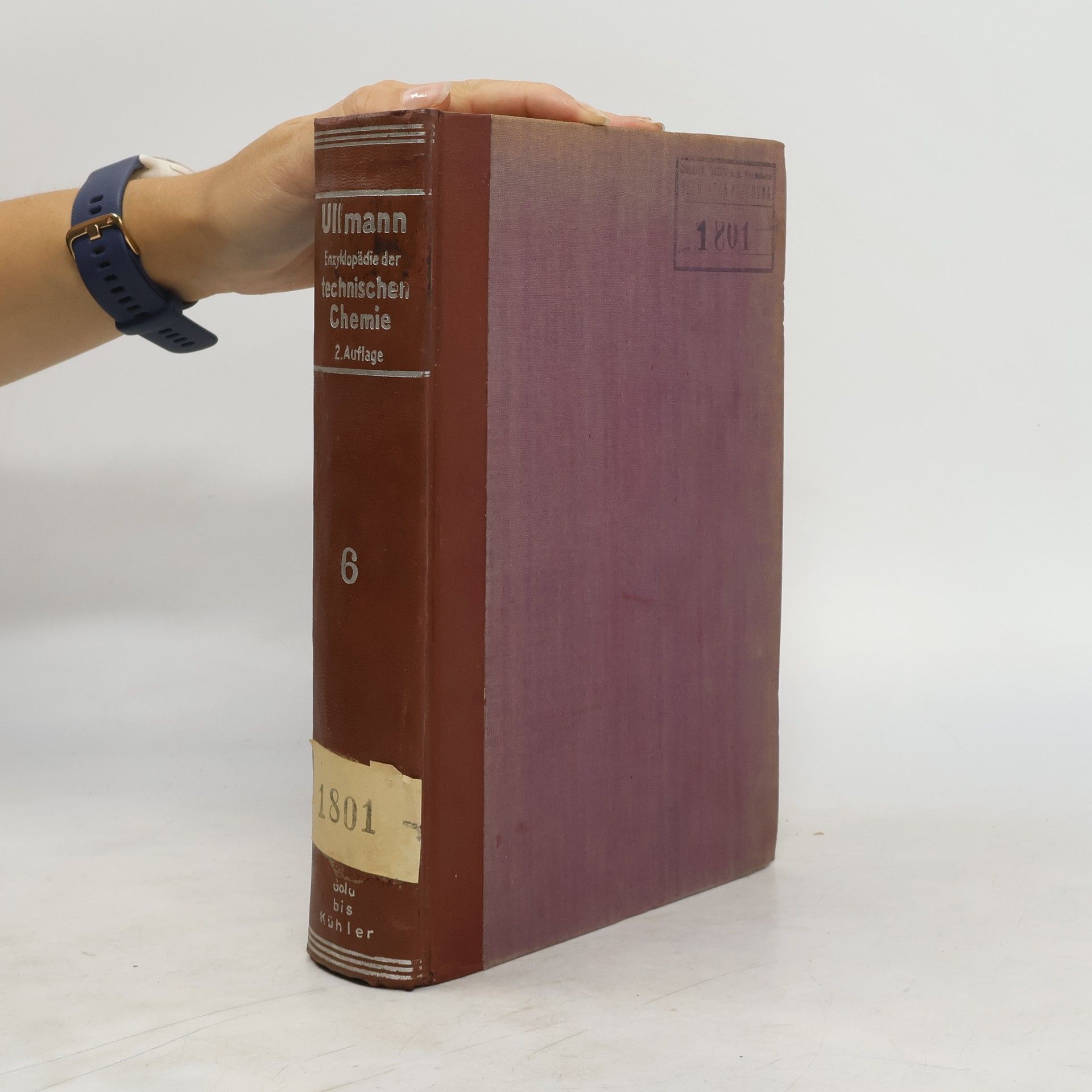Fritz Ullmann Ullmanns Encyklopädie Der Technischen Chemie 6