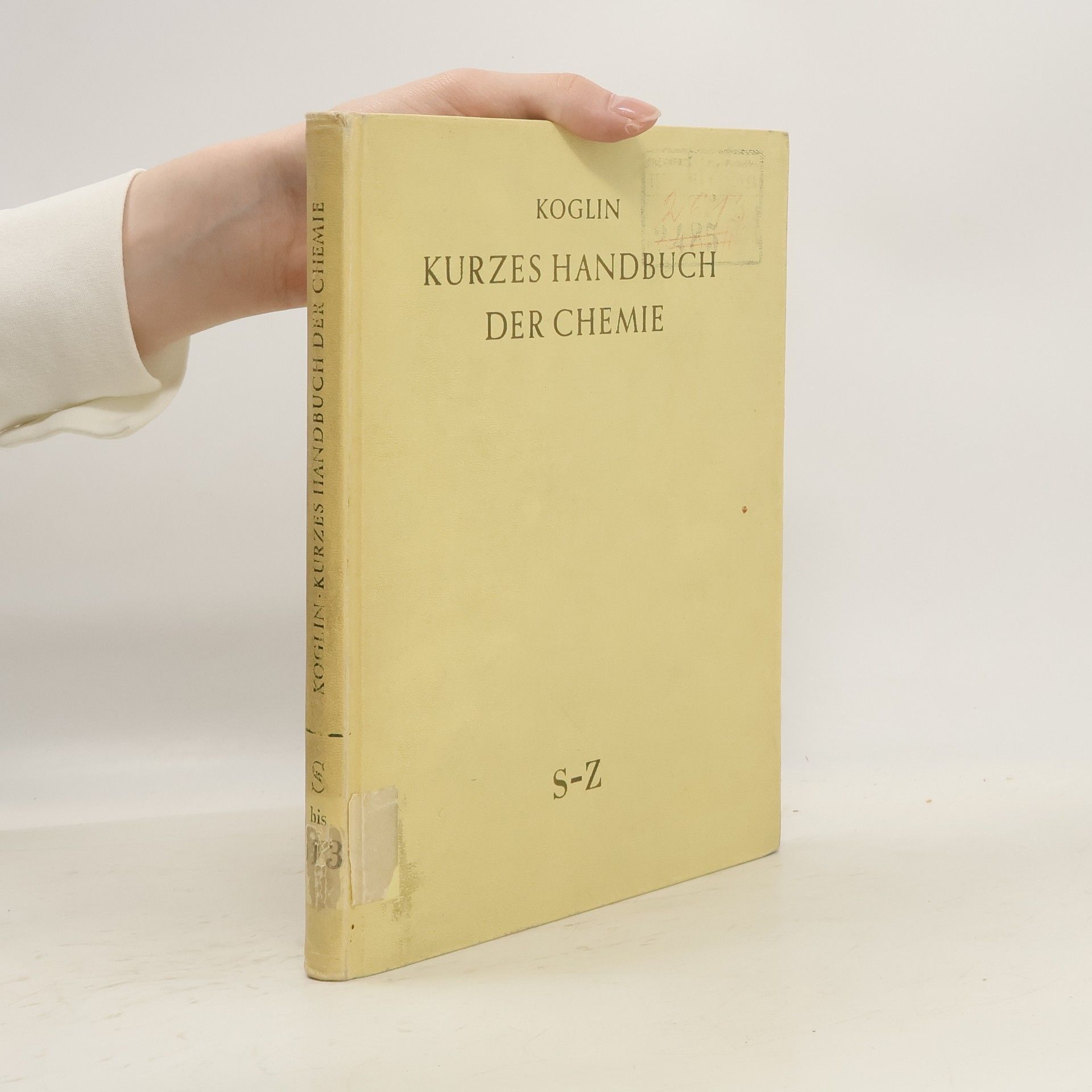 Waldemar Koglin Kurzes Handbuch der Chemie