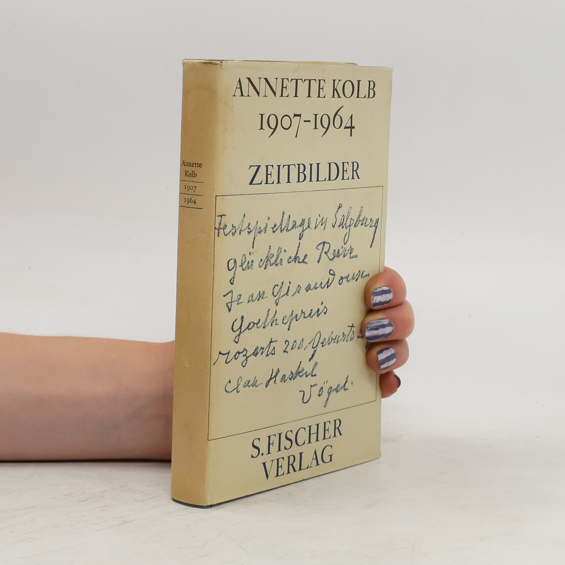 Annette Kolb Zeitbilder, 1907-1964