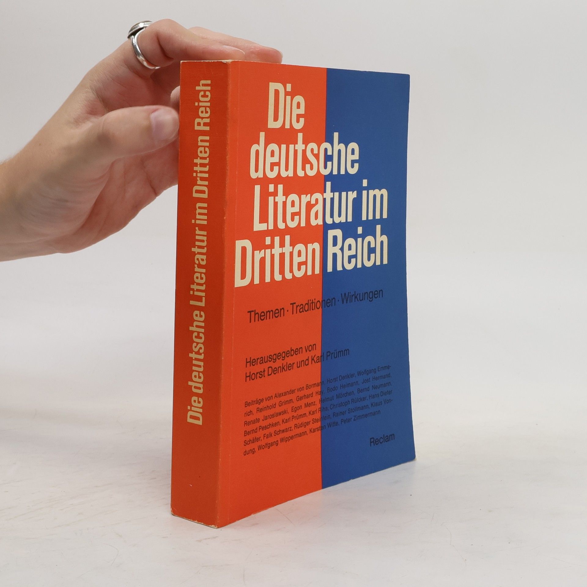 Horst Denkler Die deutsche Literatur im Dritten Reich