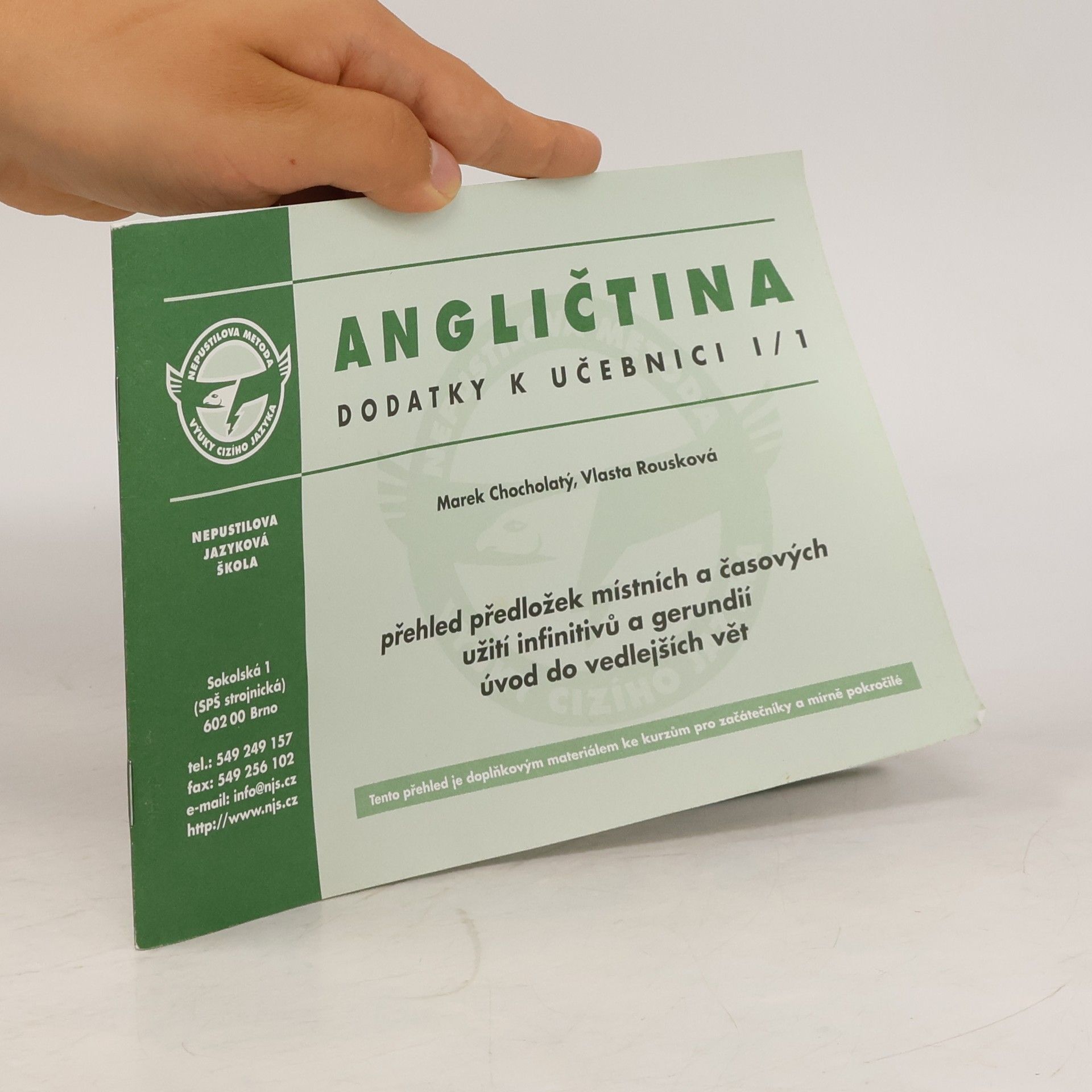 Angličtina : dodatky k učebnici 1