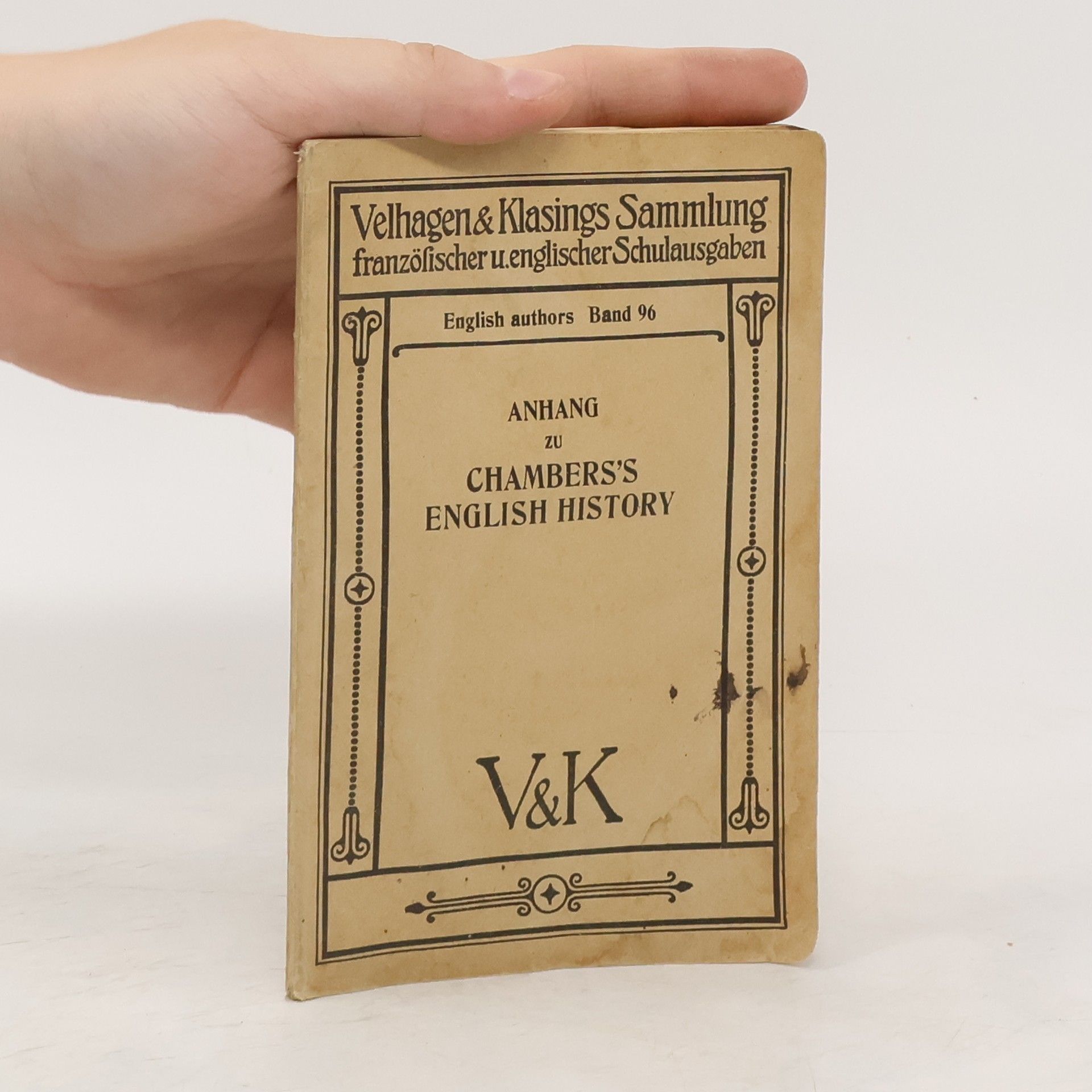 Autorenkollektiv Anhang zu Chamber's English History