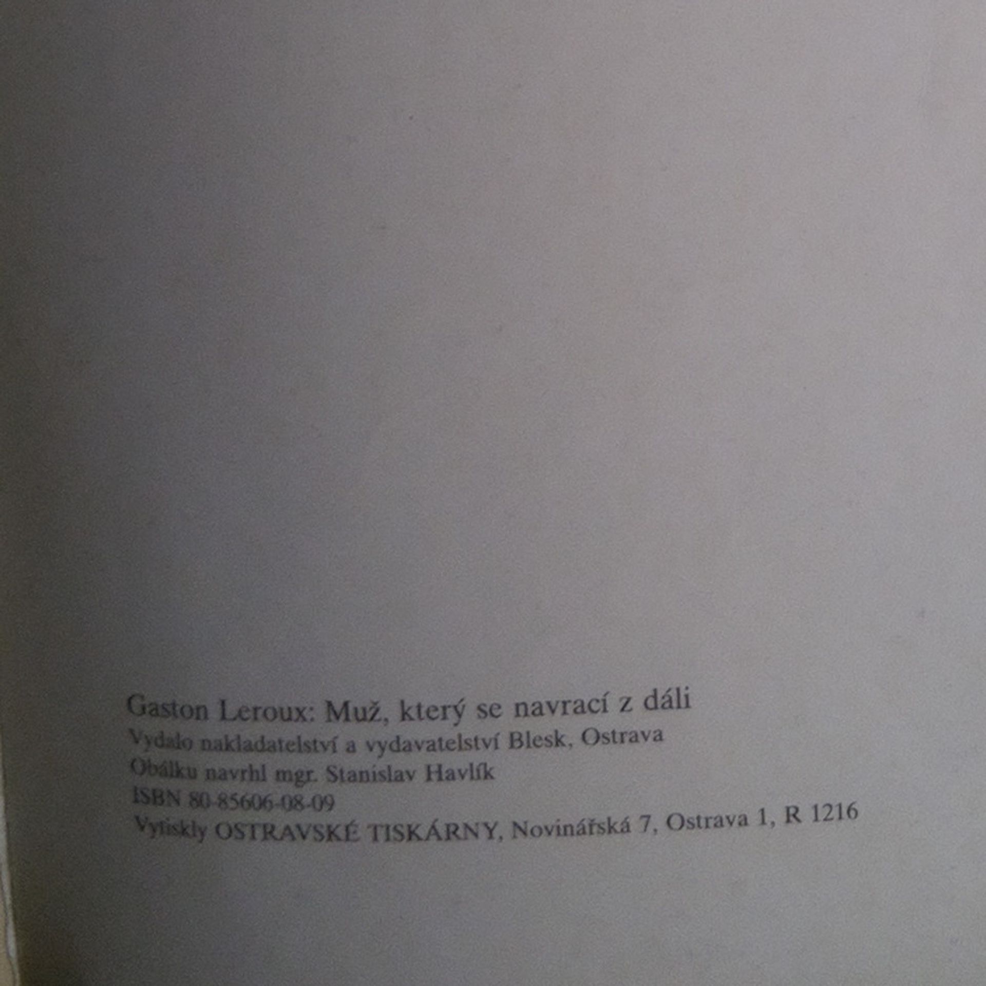Gaston Leroux Muž, který se navrací z dáli...