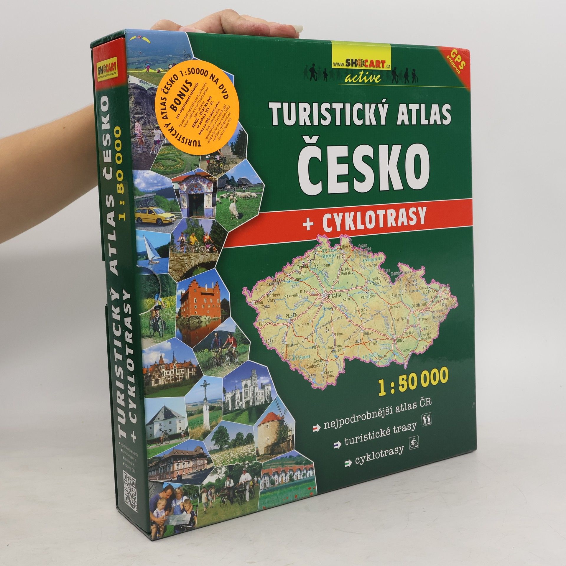 Autores varios Turistický atlas Česko + cyklotrasy : 1:50 000