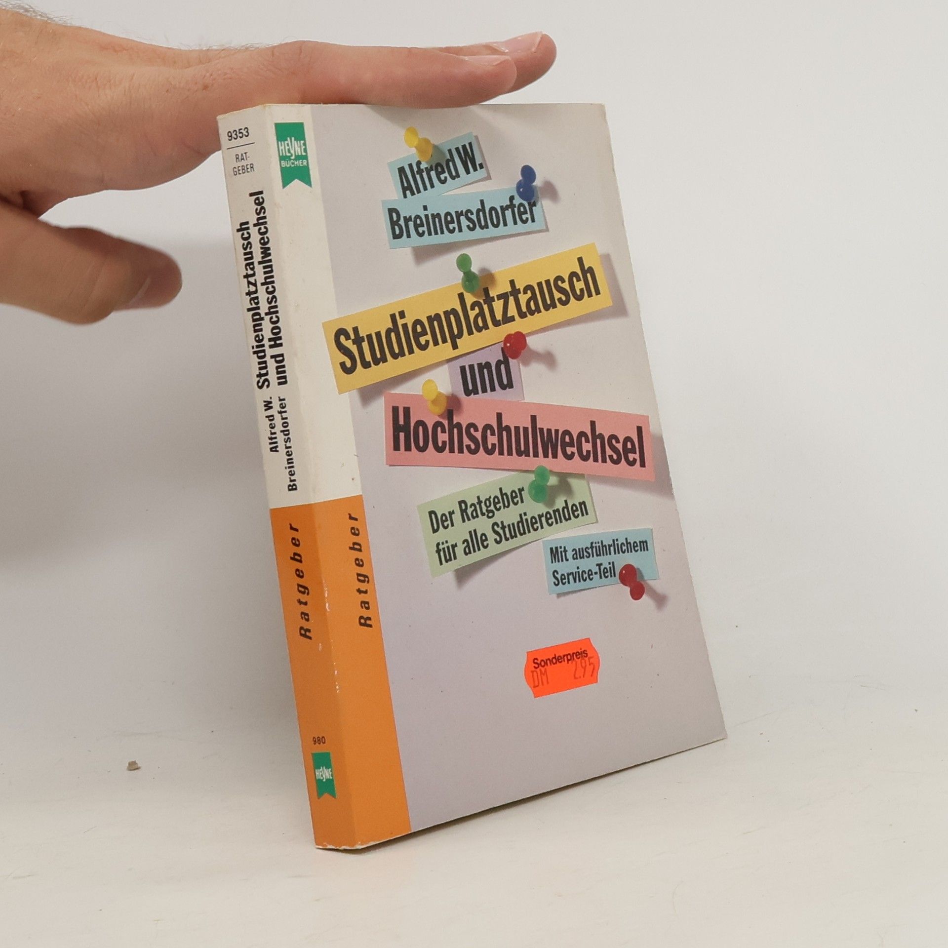 Fred Breinersdorfer Studienplatztausch und Hochschulwechsel
