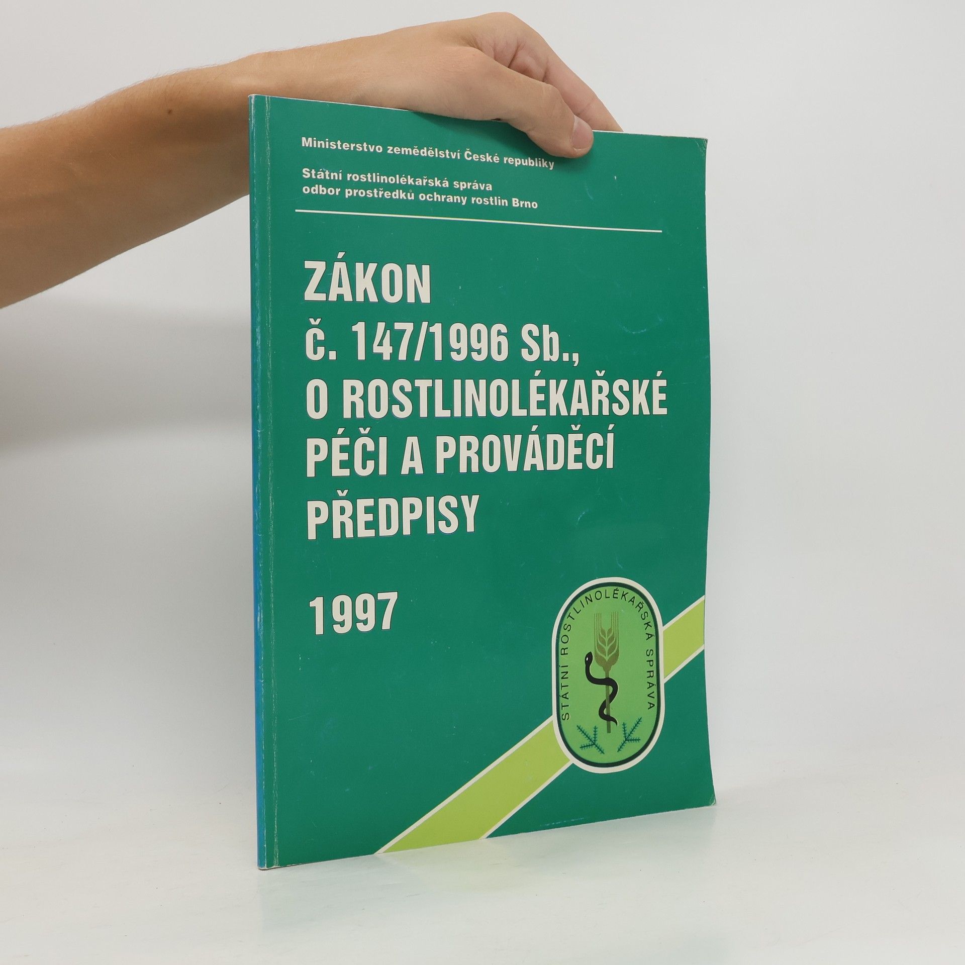 Česko Ministerstvo zemědělství Zákon č. 147/1996 Sb., o rostlinolékařské péči a prováděcí předpisy
