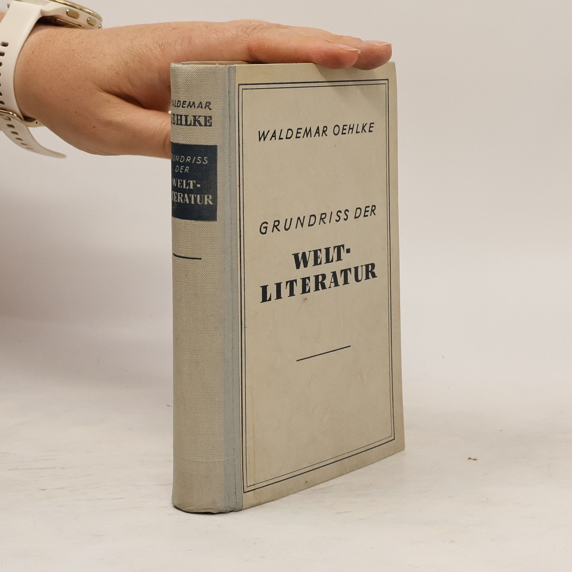 Waldemar Oehlke Grundriss der Weltliteratur im besonderen der deutschen Dichtung