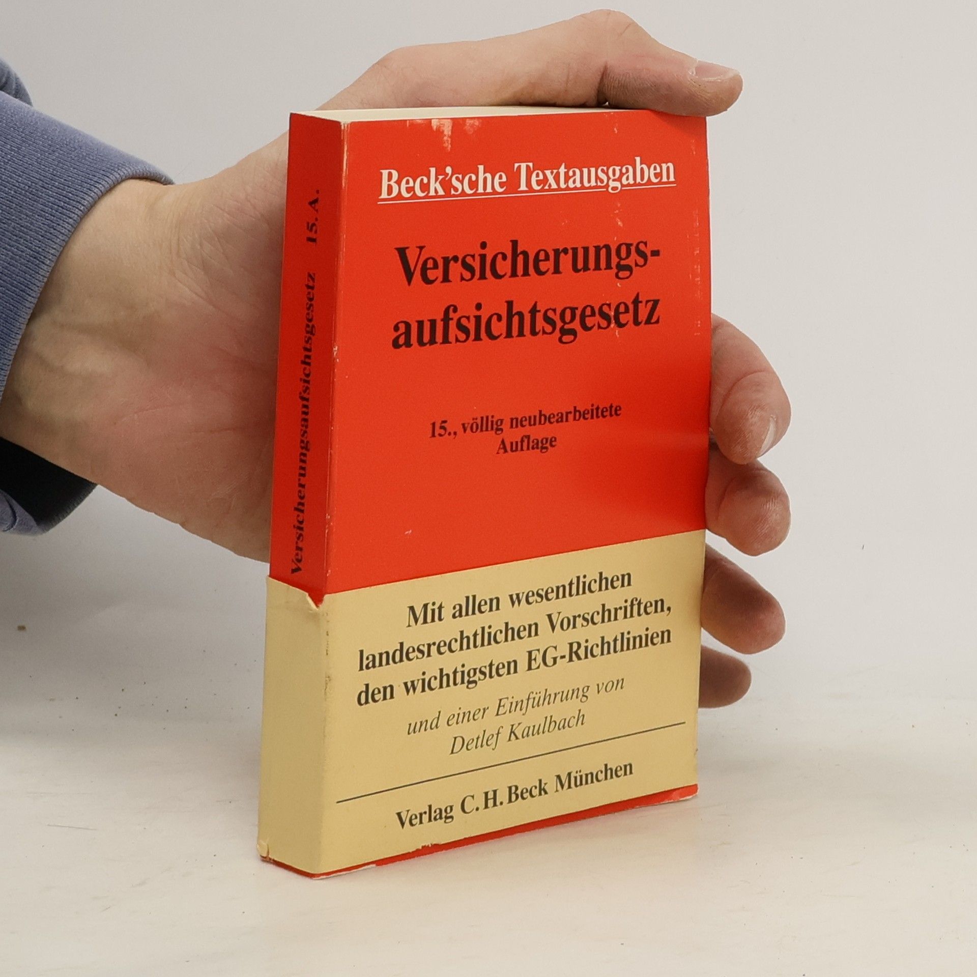 Detlef Kaulbach Versicherungsaufsichtsgesetz
