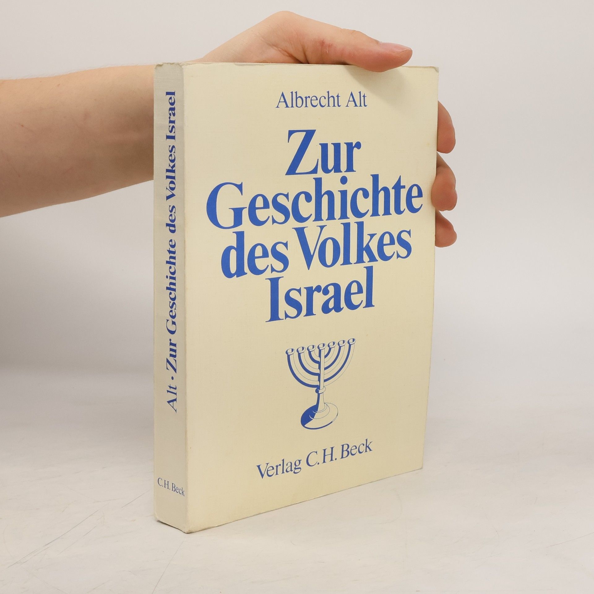 Albrecht Alt Zur Geschichte des Volkes Israel
