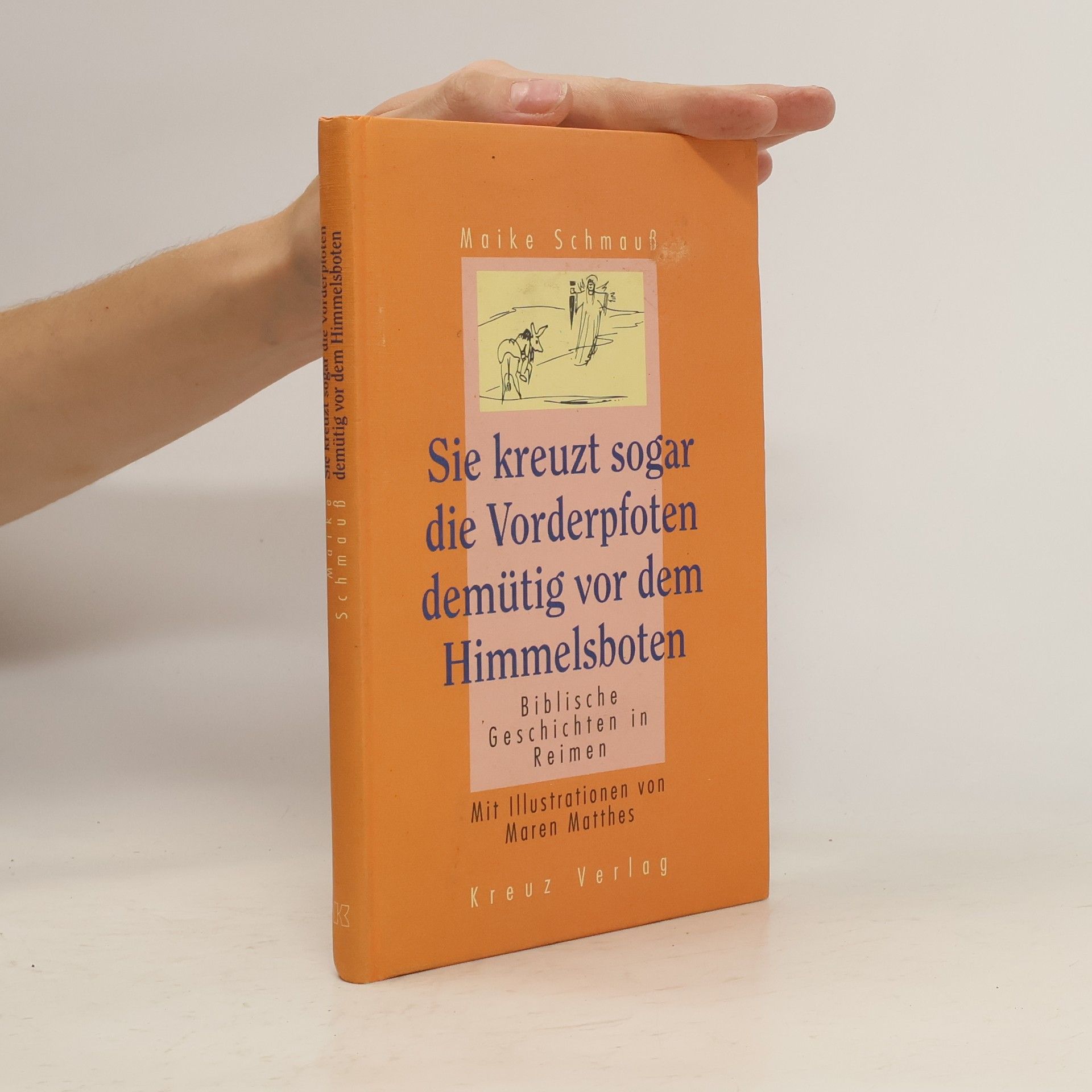 Maike Schmauß Sie kreuzt sogar die Vorderpfoten demütig vor dem Himmelsboten