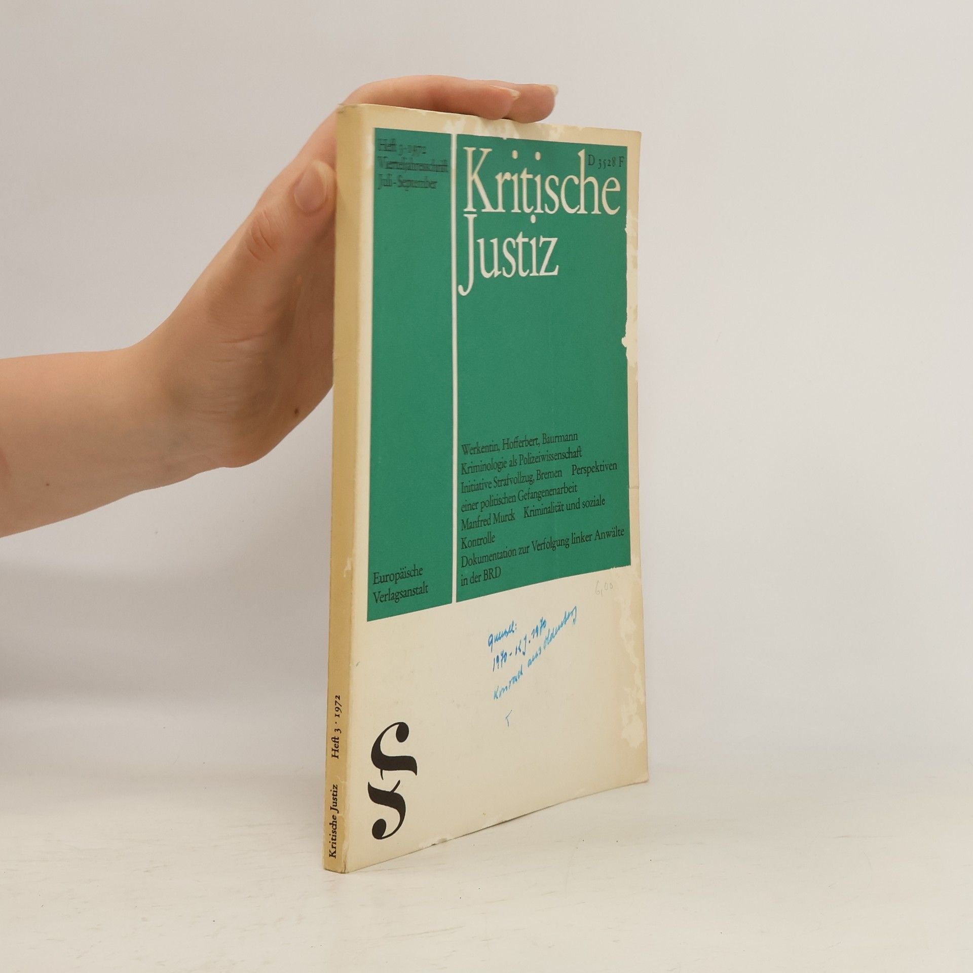 Autores varios Kritische Justiz 3/1972