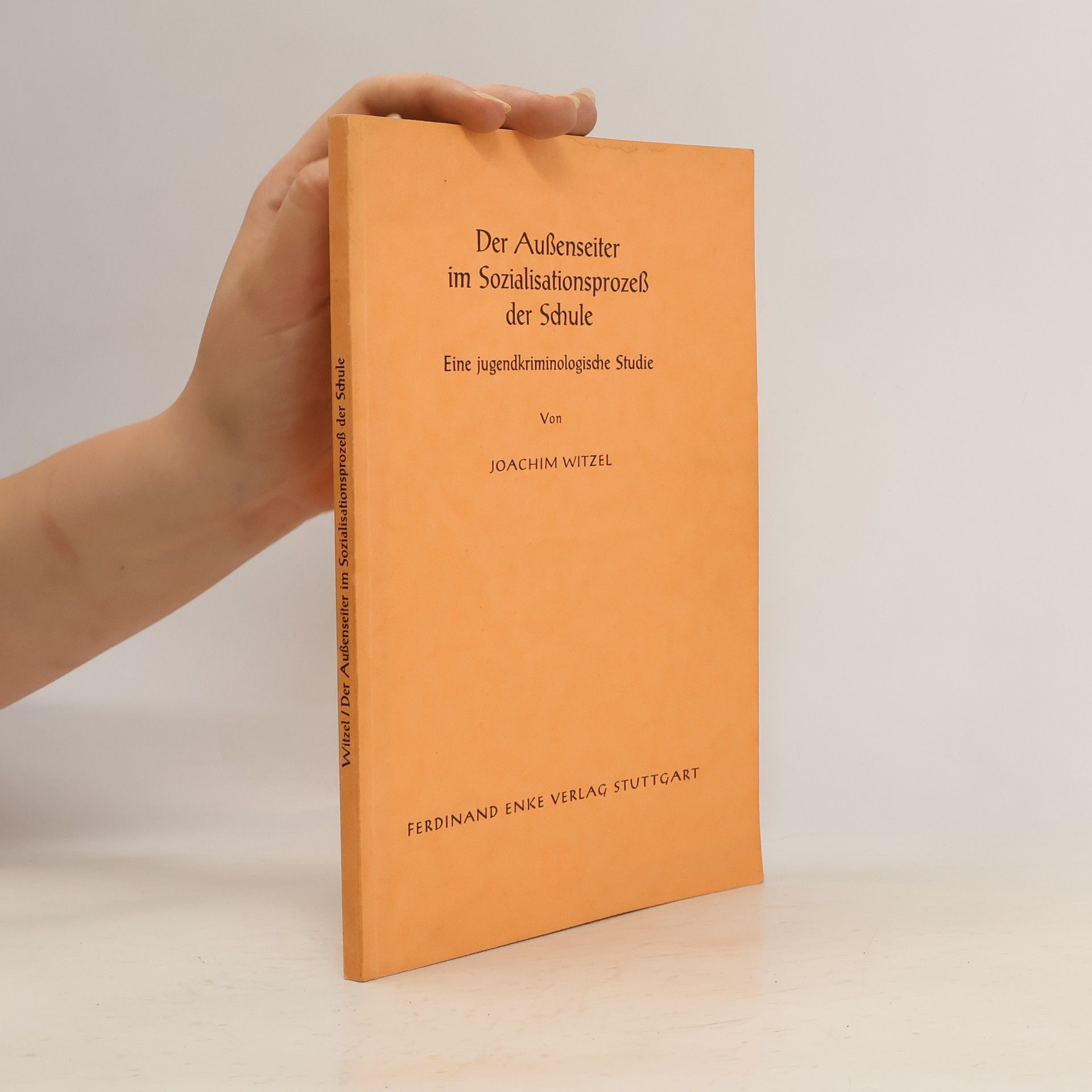 Joachim Witzel Aussenseiter im Sozialisationsprozess der Schule