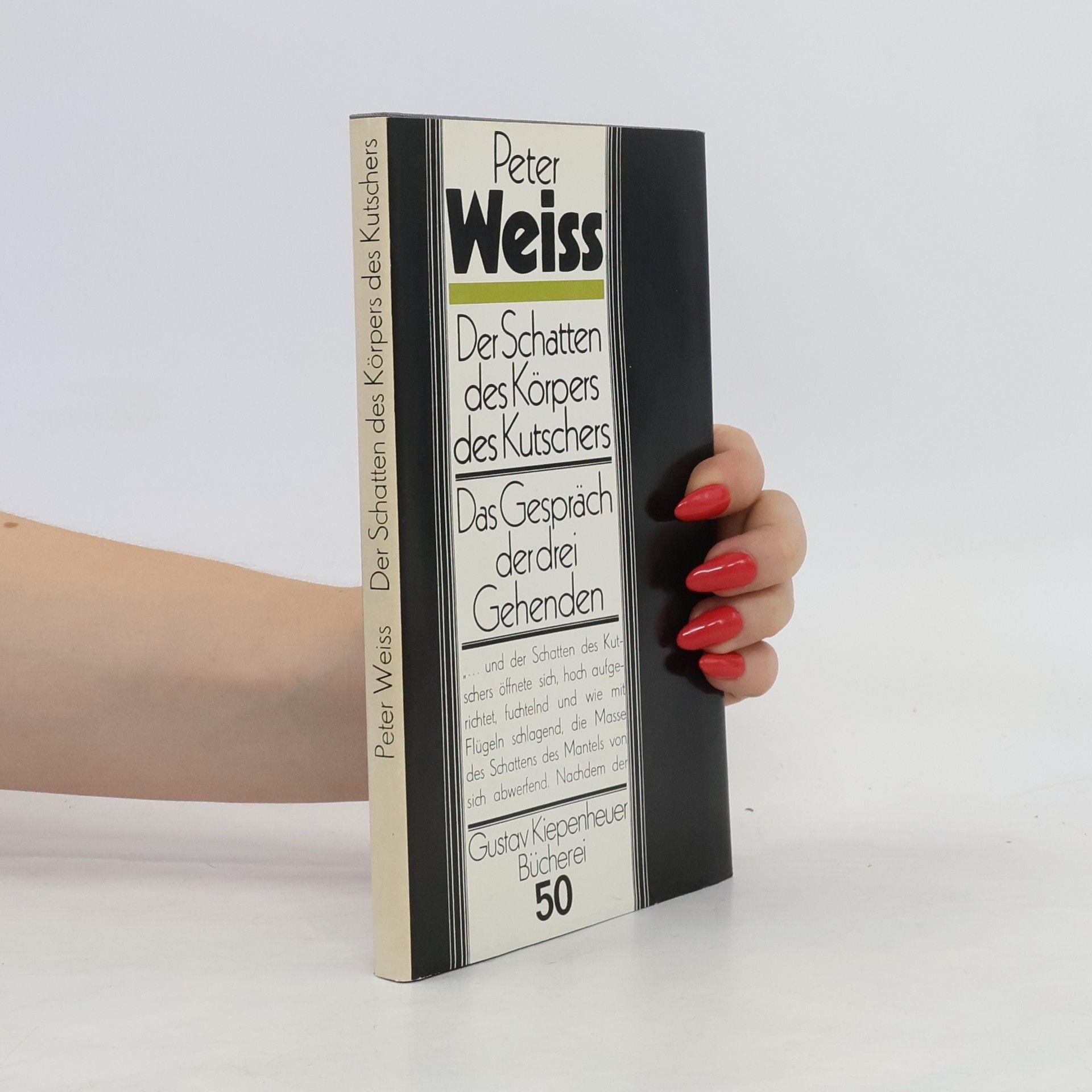 Peter Weiss Der Schatten des Körpers des Kutschers