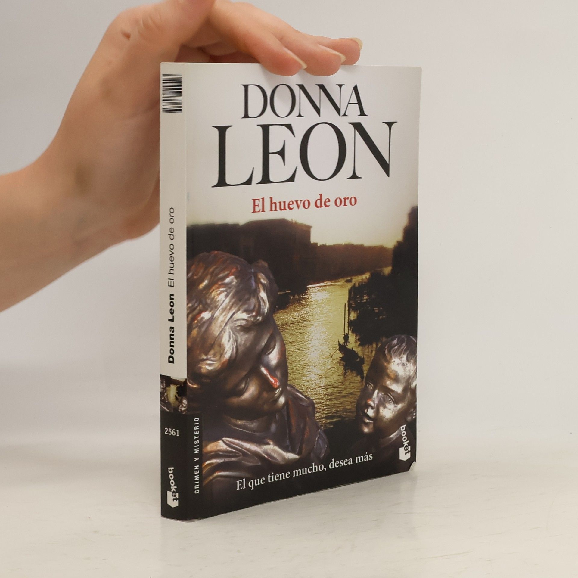 Donna Leon El huevo de oro. Das goldene Ei, spanische Ausgabe