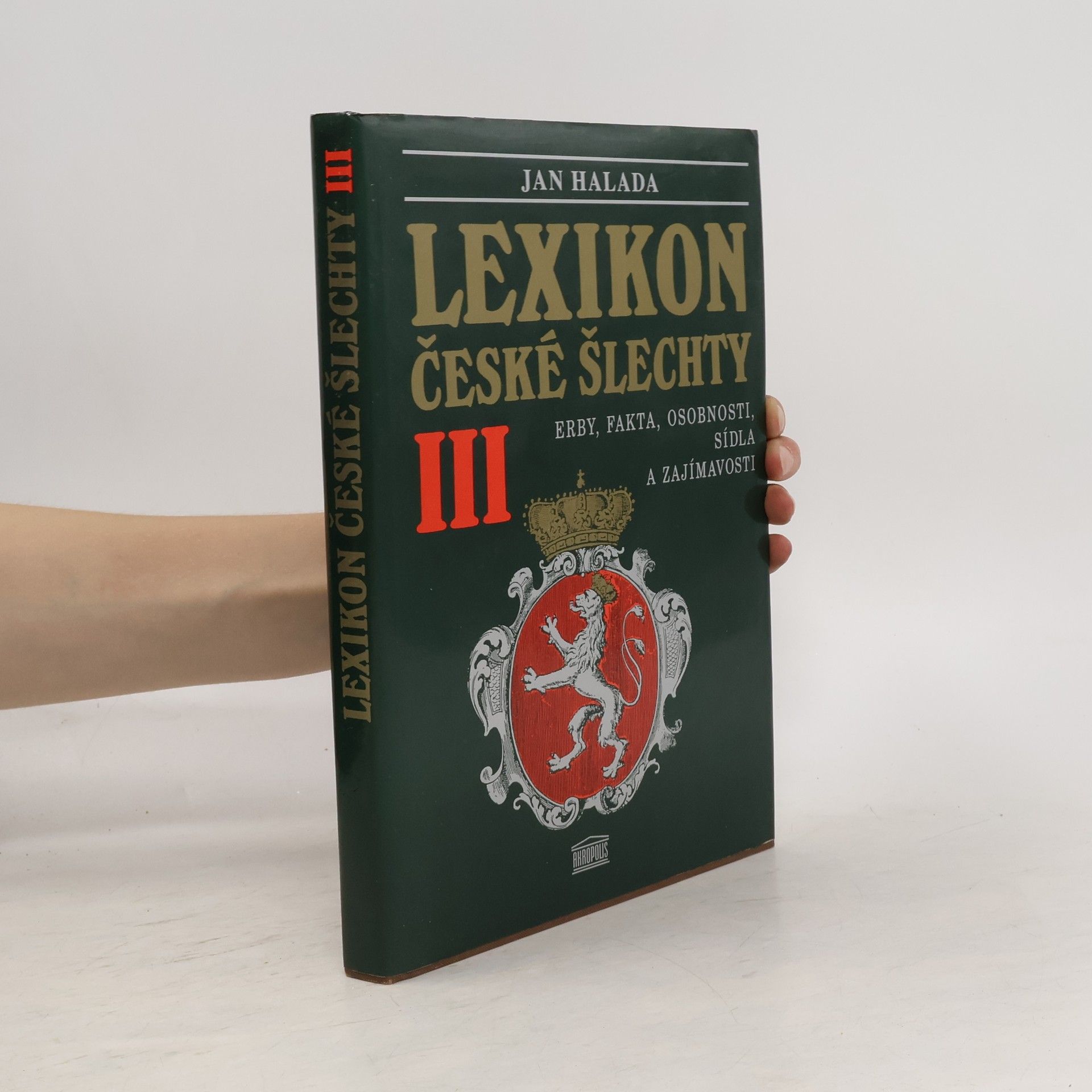 Jan Halada Lexikon české šlechty III.