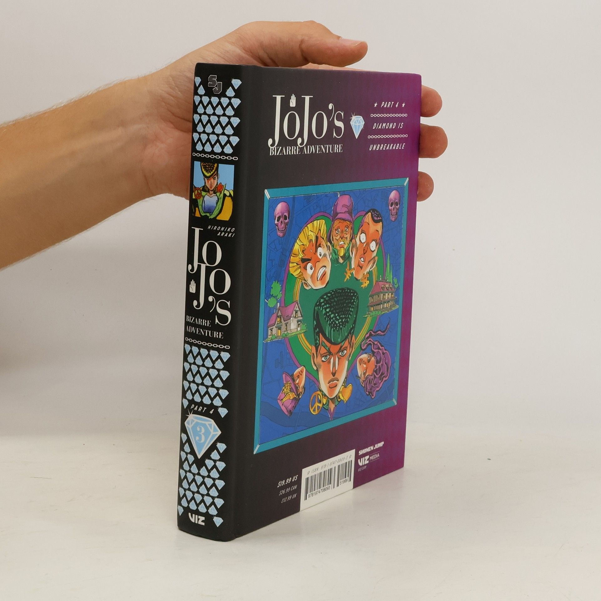 Hirohiko Araki JoJo's Bizarre Adventure: Part 4--Diamond Is Unbreakable, Vol. 3