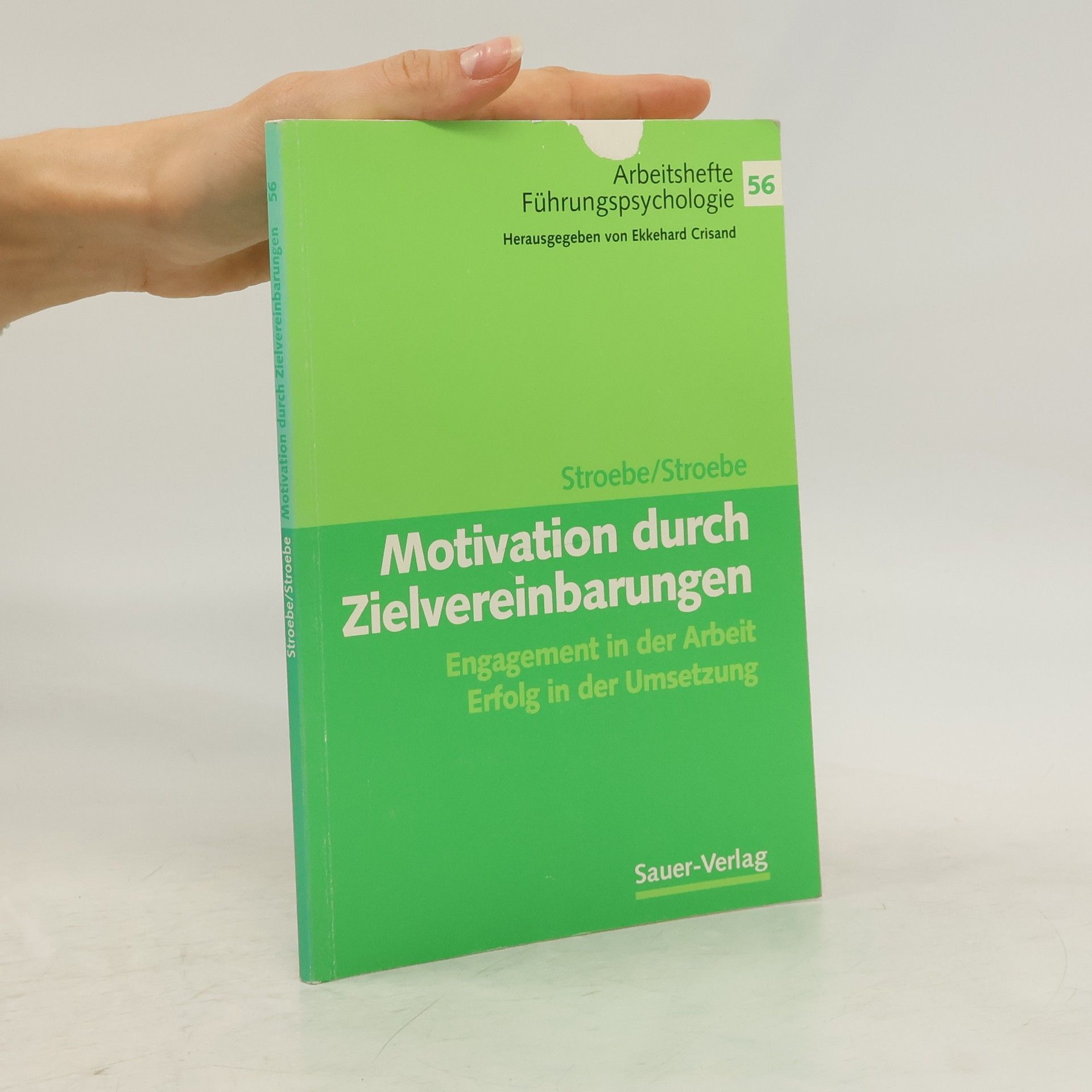 Antje I. Stroebe Motivation durch Zielvereinbarungen