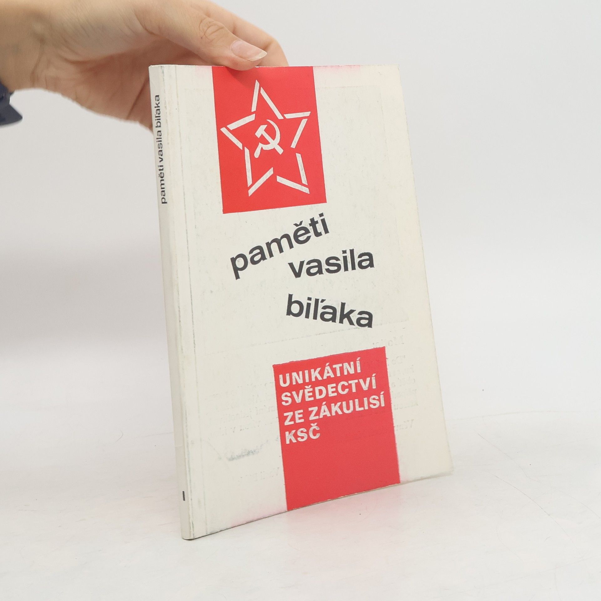 Vasil Biľak Paměti Vasila Biľaka. I.