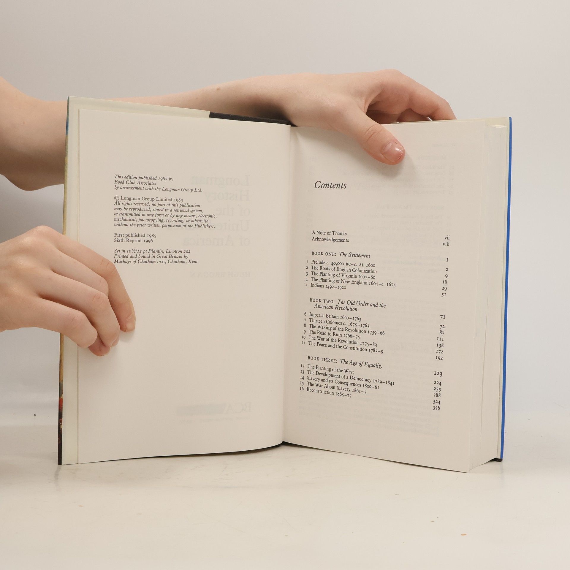 Hugh Brogan Longman History of the United States of America