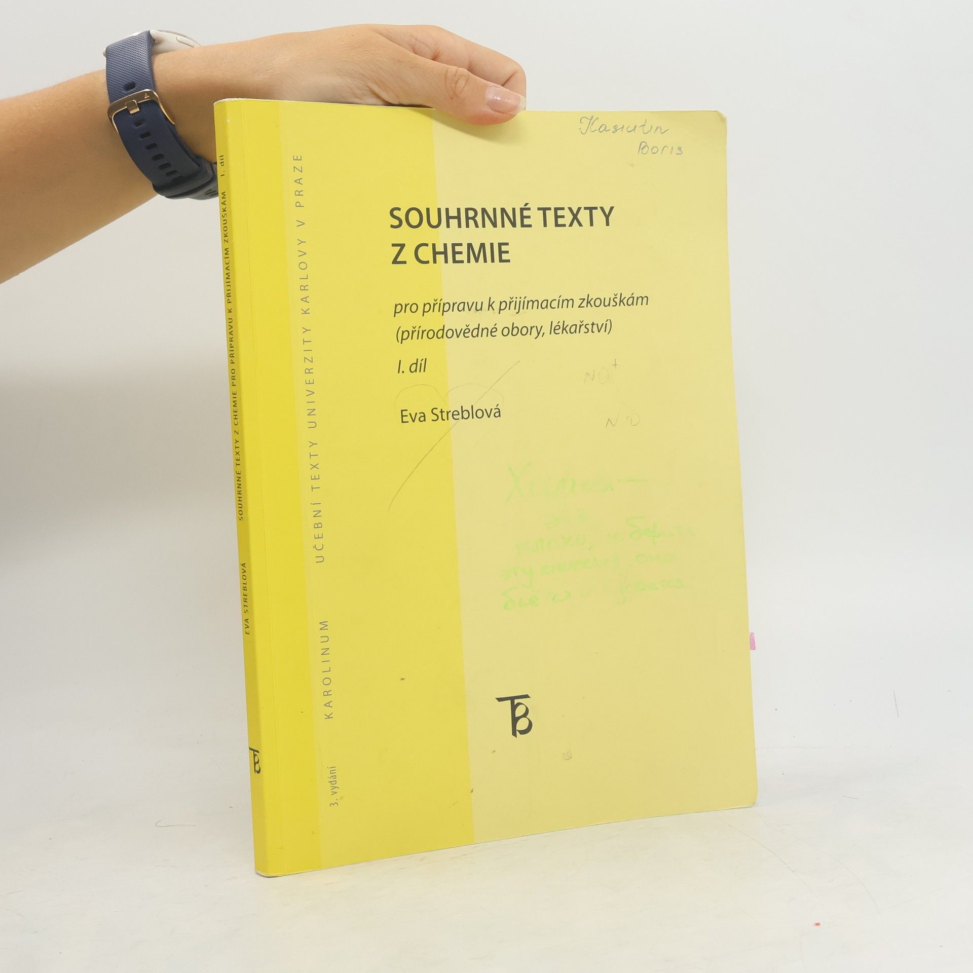 Eva Streblová Souhrnné texty z chemie. Pro přípravu k přijímacím zkouškám I.