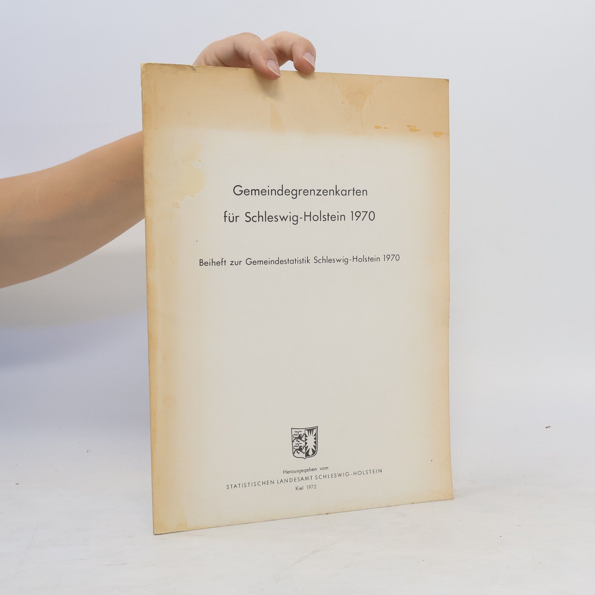 Autorenkollektiv Gemeindegrenzenkarten für Schleswig-Holstein 1970