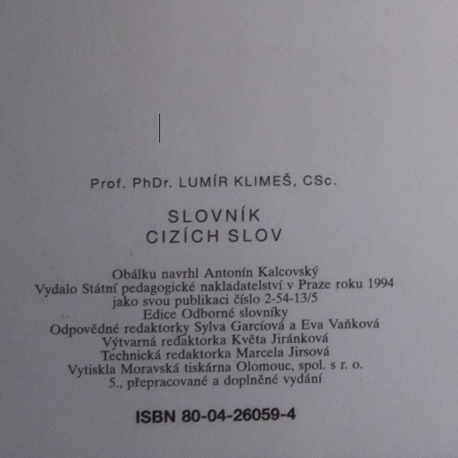Lumír Klimeš Slovník cizích slov