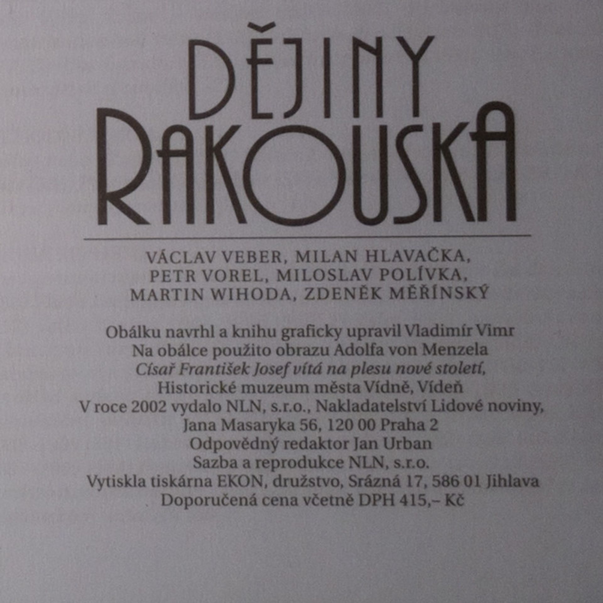 Václav Veber Dějiny Rakouska