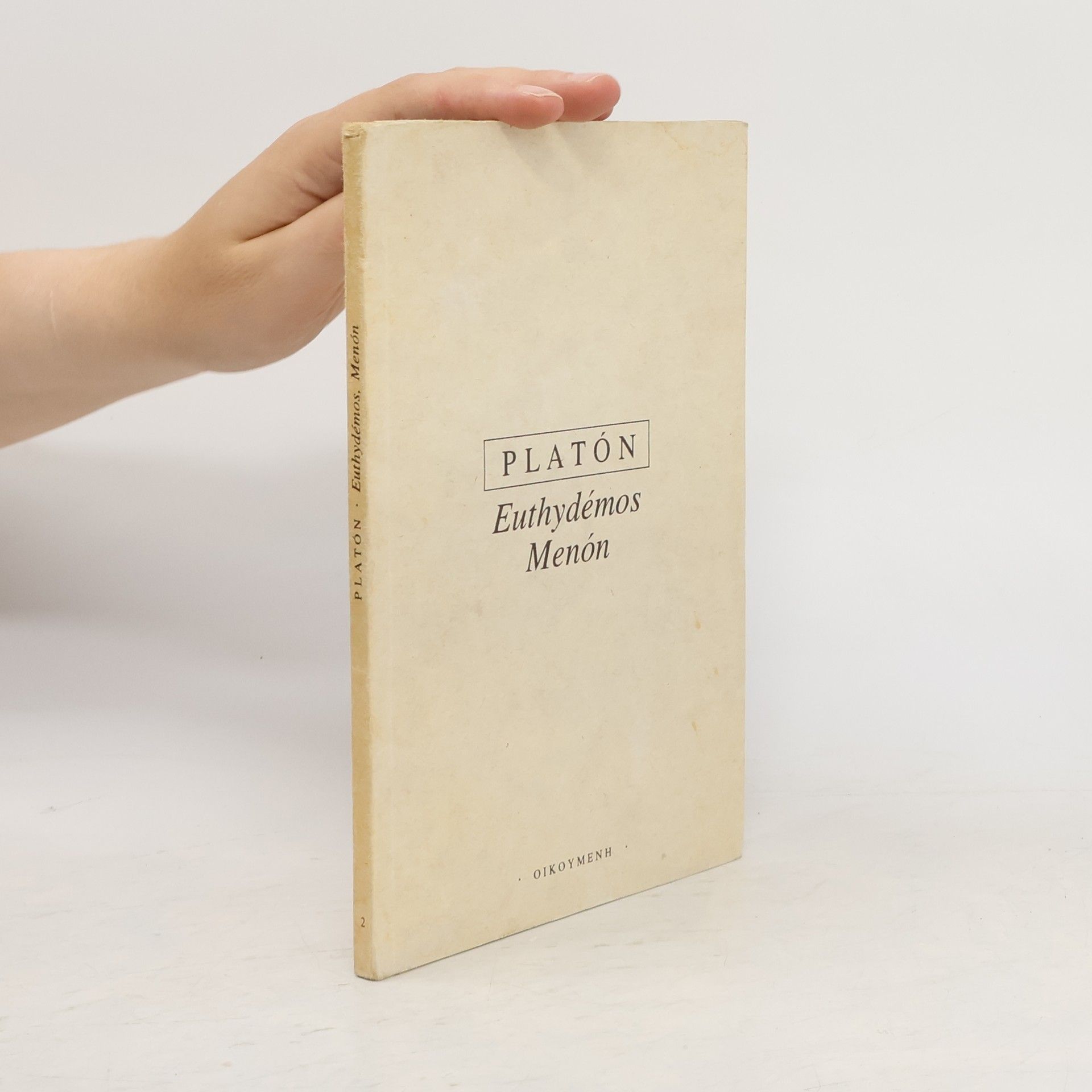 Plato Euthydémos. Menón