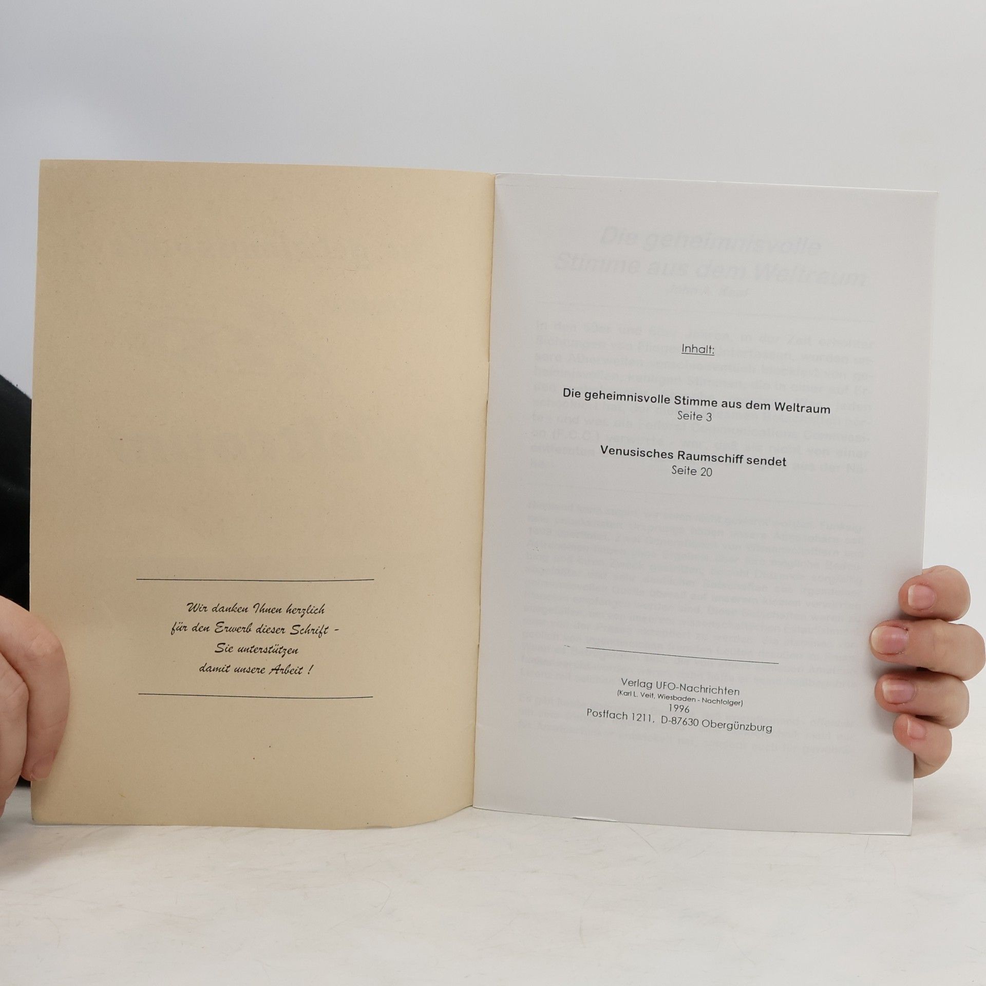 Autorenkollektiv Die geheimnisvolle Stimme aus dem Weltraum
