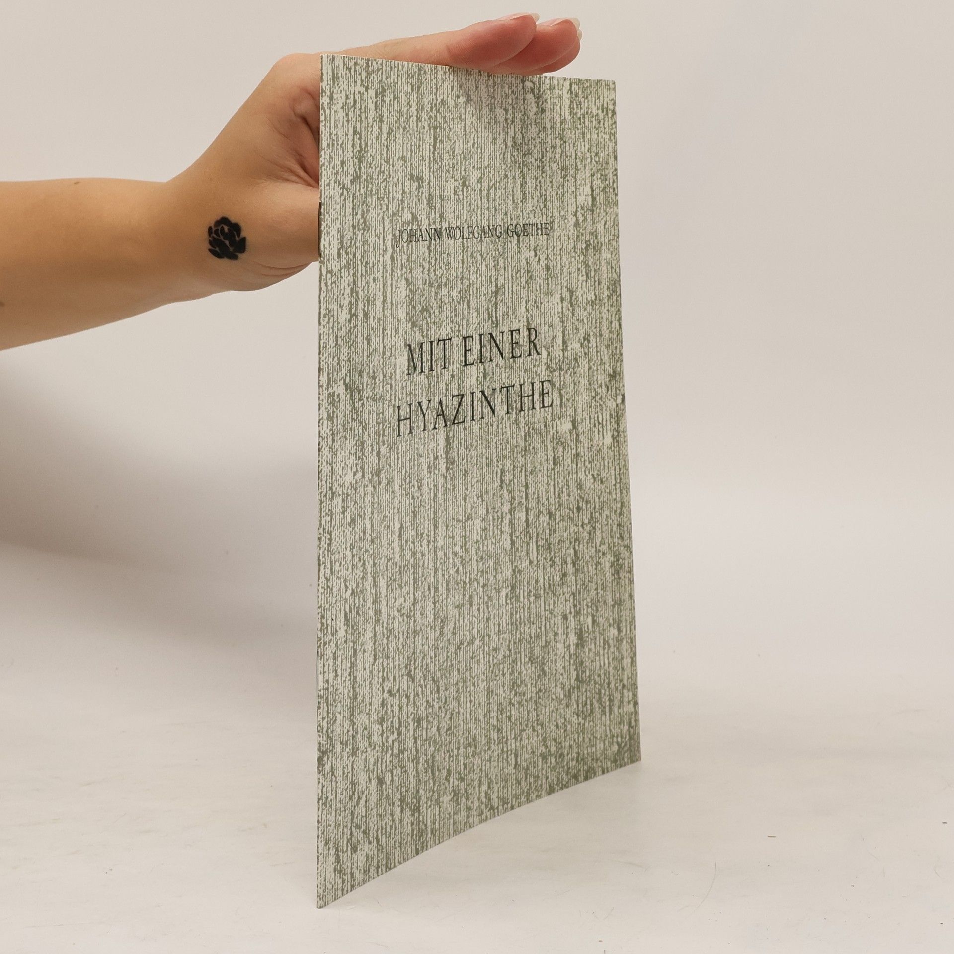 Johann Wolfgang von Goethe Mit einer Hyazinthe