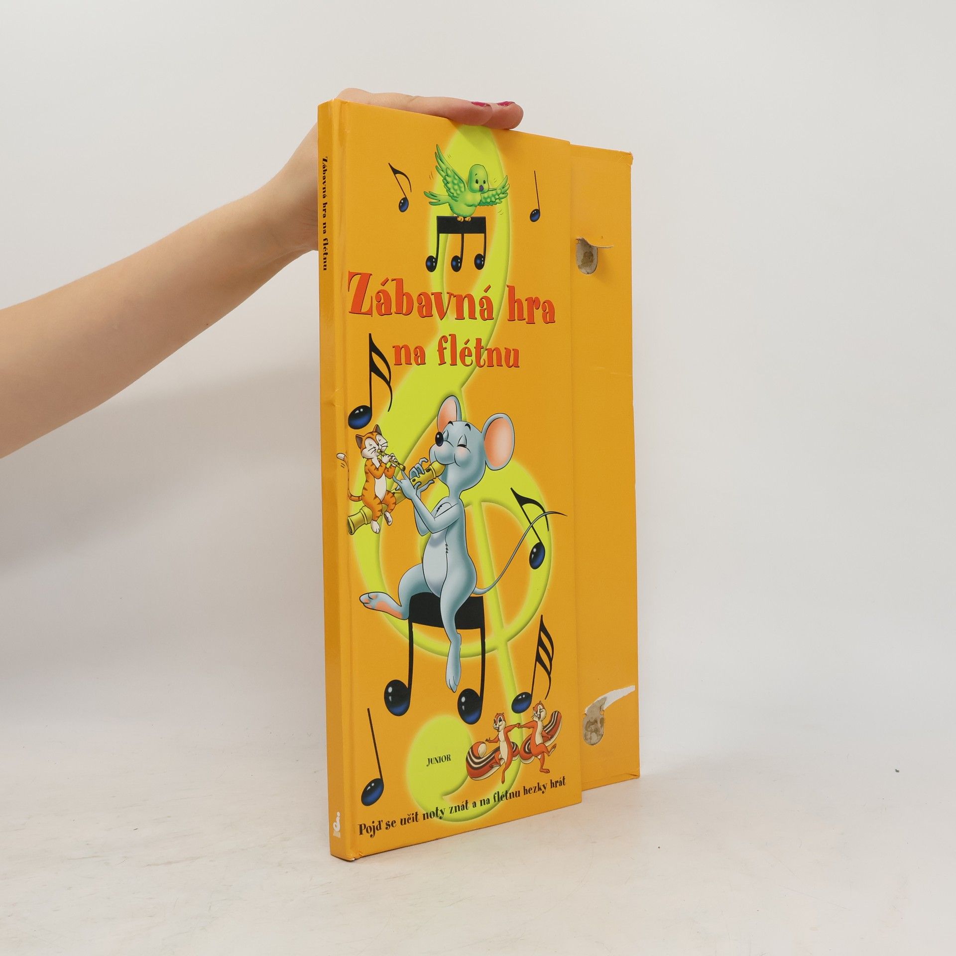 Zuzana Pospíšilová Zábavná hra na flétnu : pojď se učit noty znát a na flétnu hezky hrát (bez flétny)