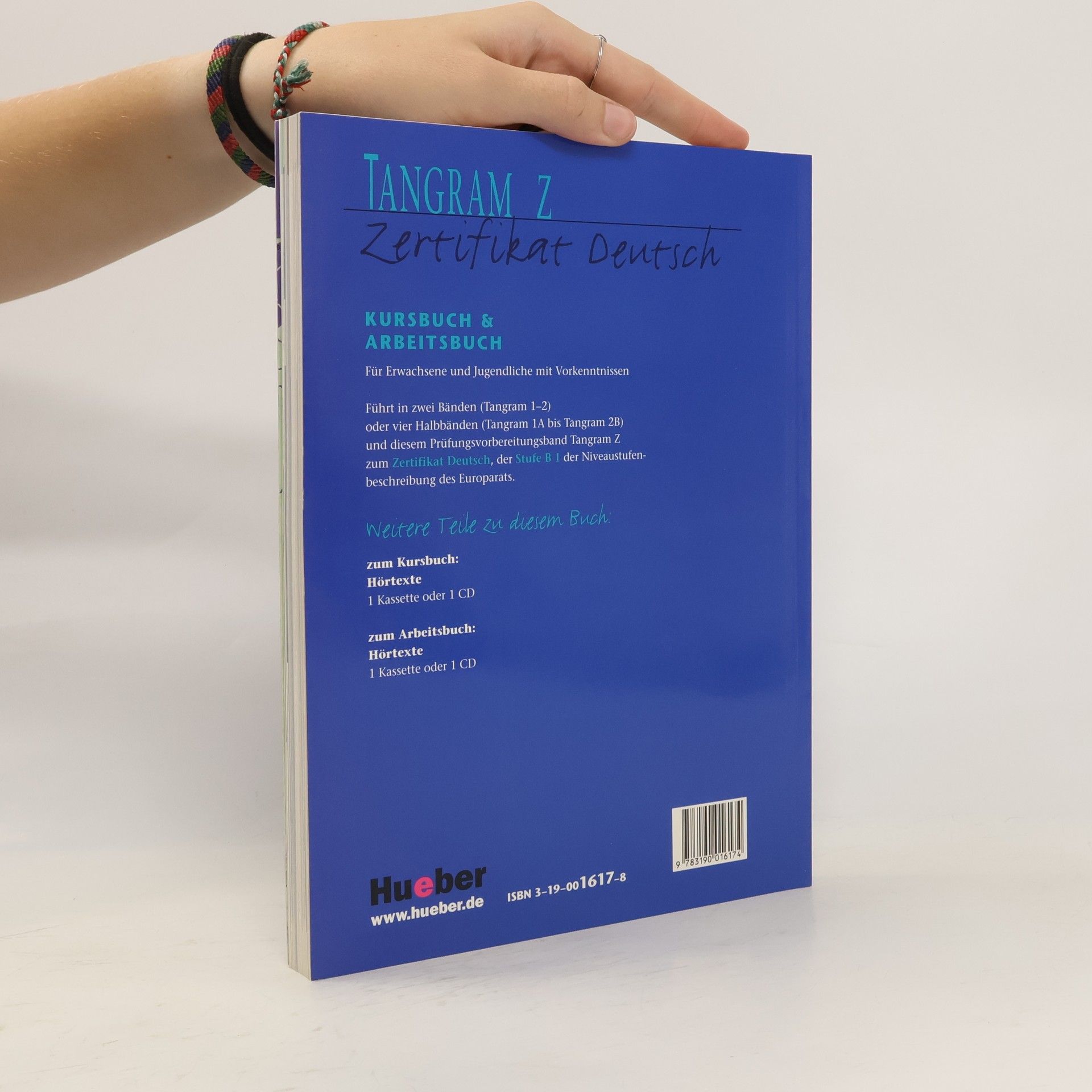Rosa-Maria Dallapiazza Tangram : Zertifikat Deutsch. Kursbuch und Arbeitsbuch