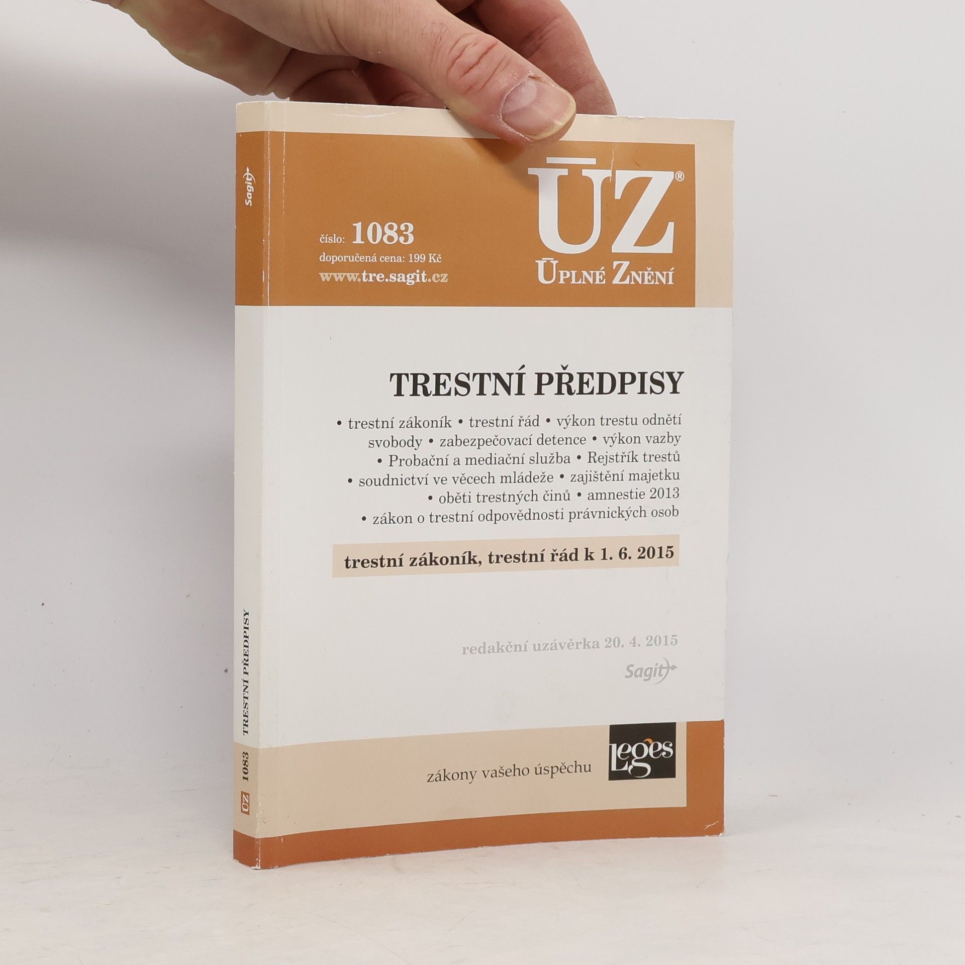 AA.VV. Trestní předpisy [ÚZ 2015 č. 1083]