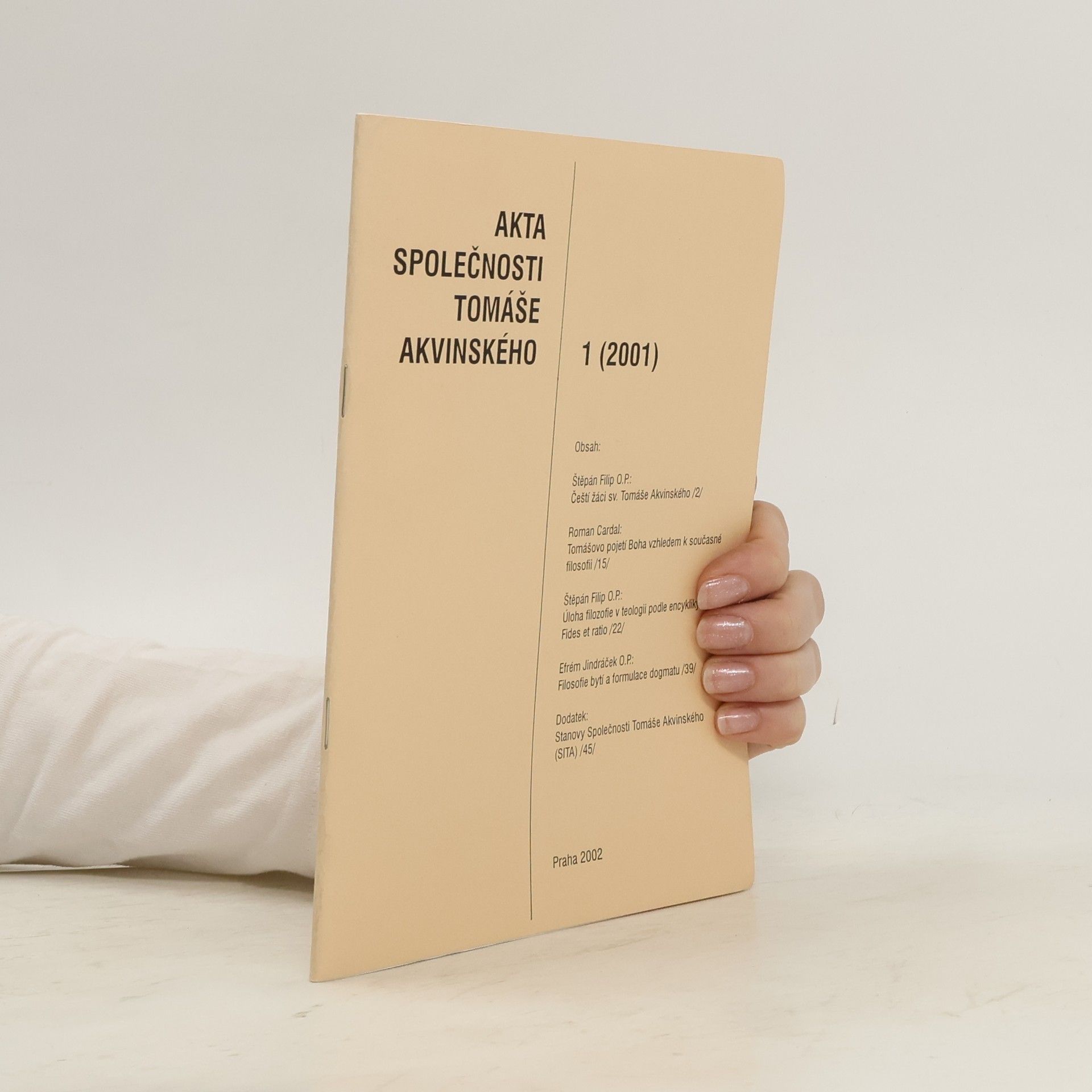 Autorenkollektiv Akta společnosti Tomáše Akvinského 1 (2001)