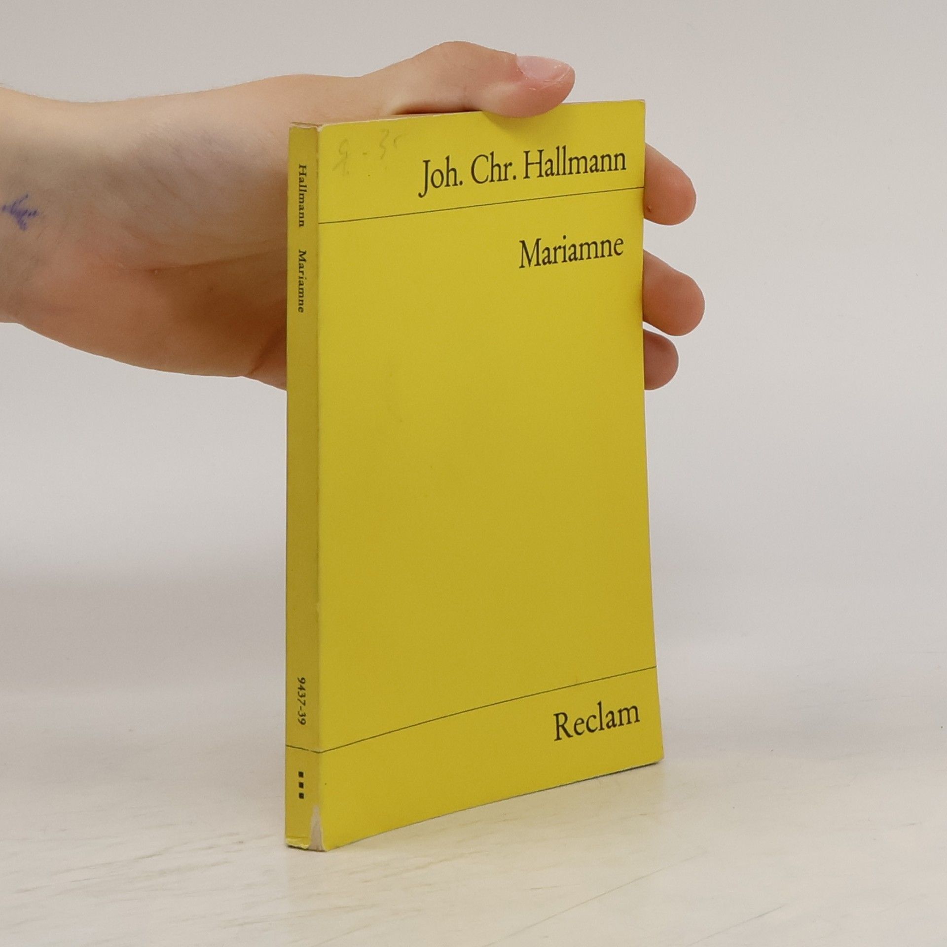Johann Christian Hallmann Mariamne