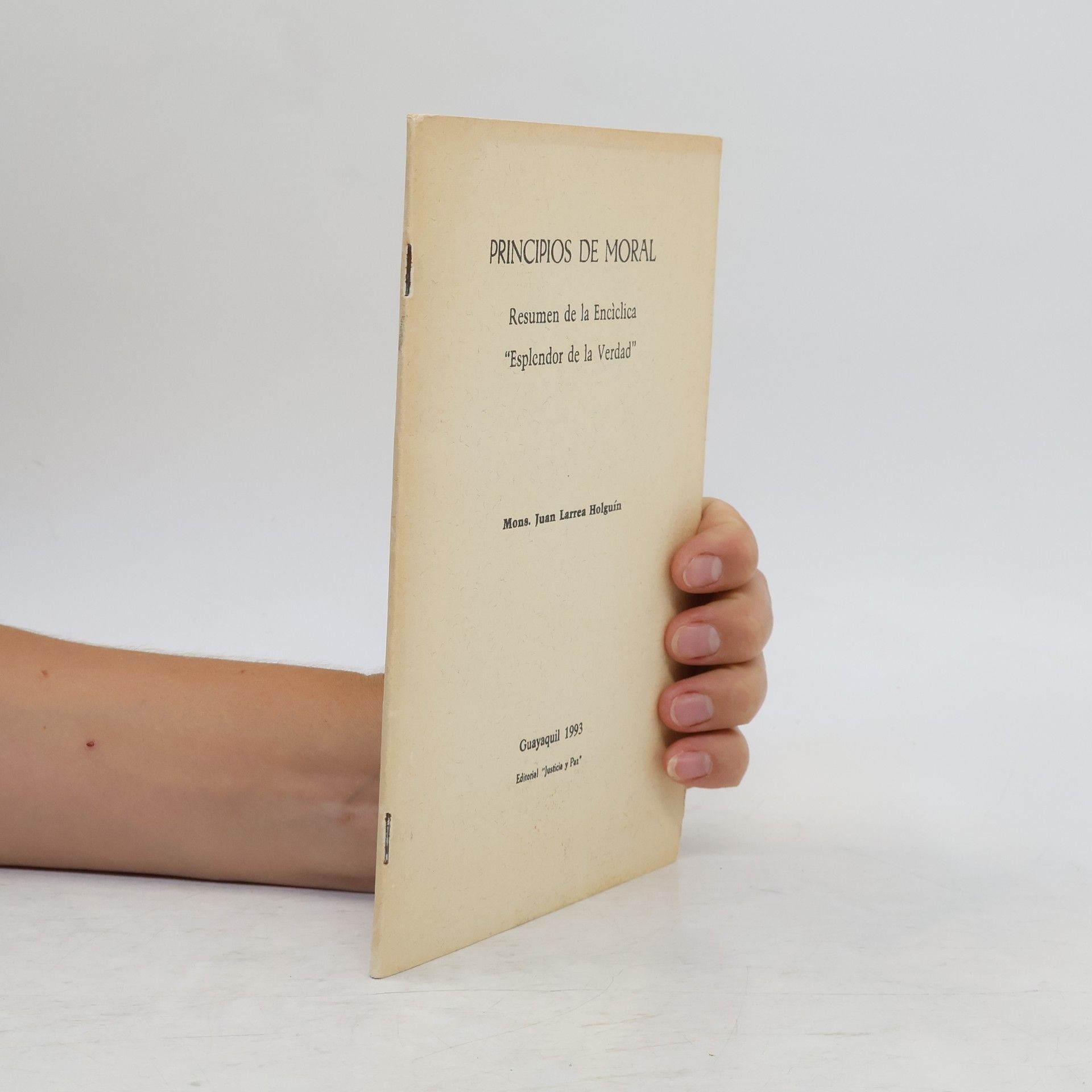 Juan Larrea Holguín Principios de moral